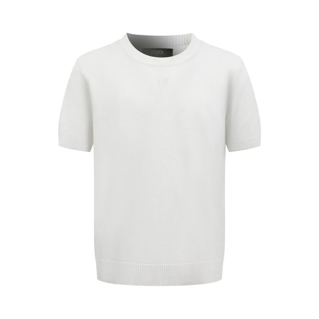 Fendi White Cotton And Cashmere Jumper - FashionPlug