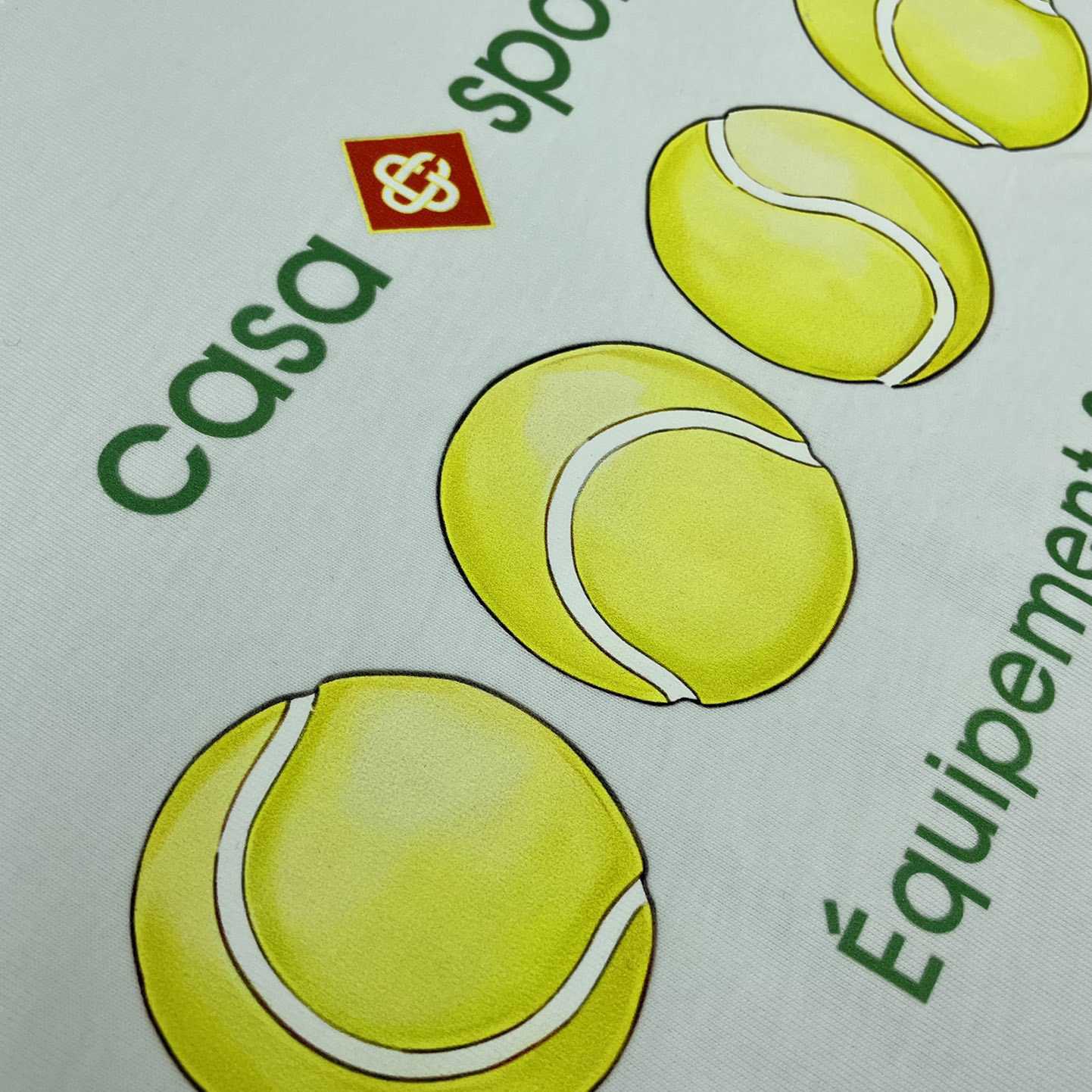 Casablanca Casa Sport Tennis Balls Tee 'Green/White' CA5033 - FashionPlug
