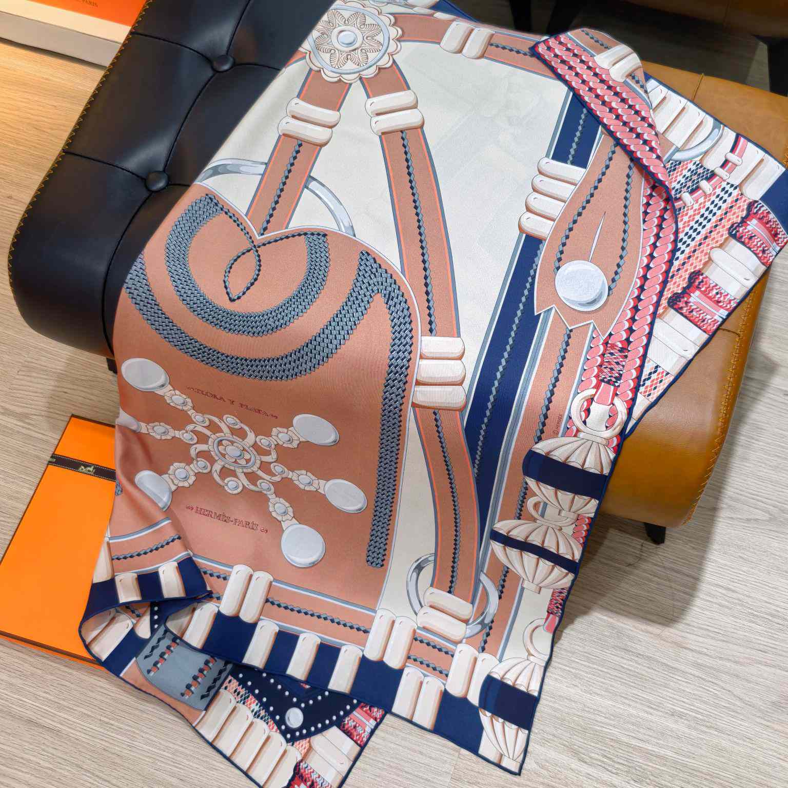 Hermes Flora Y Plata Scarf 90 - FashionPlug