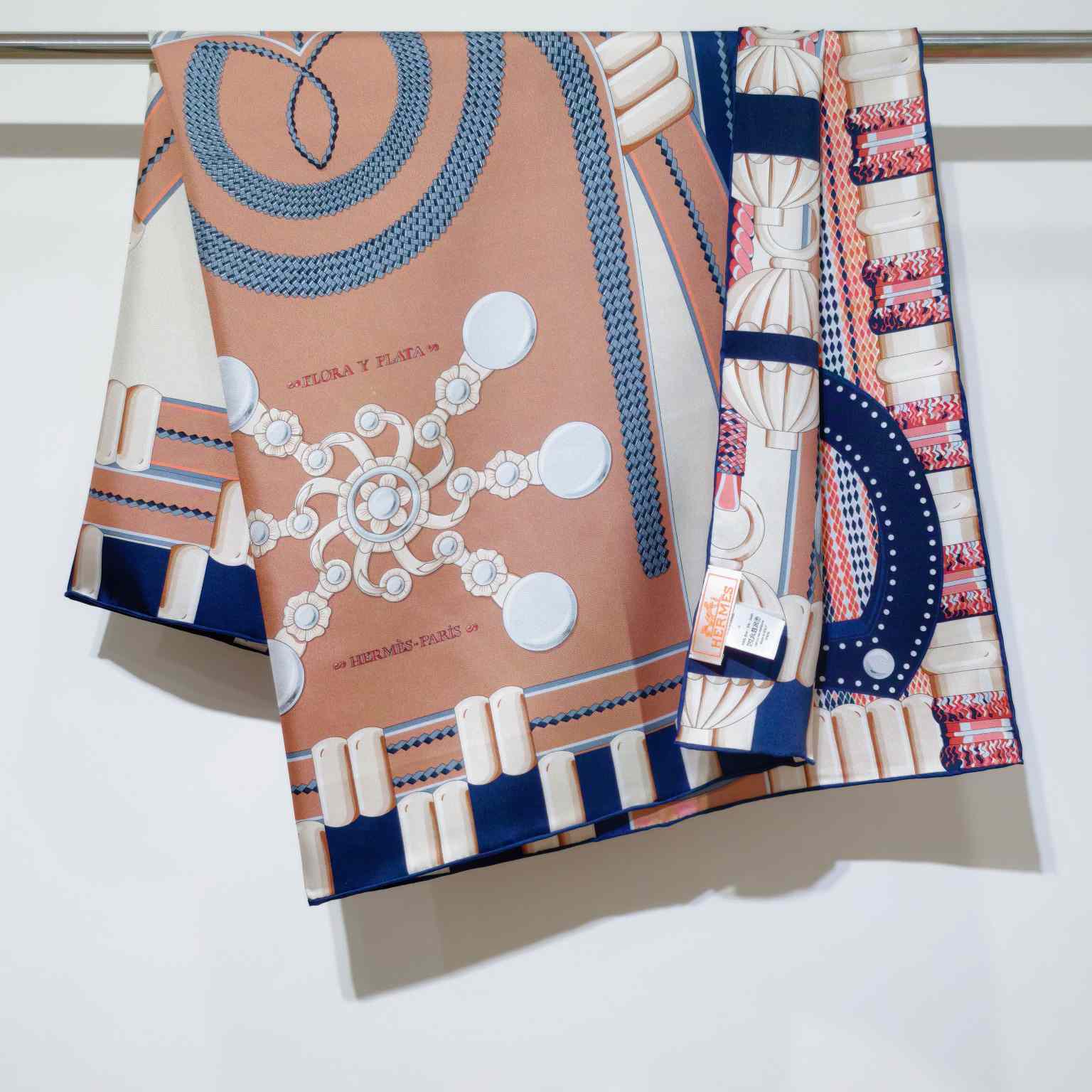 Hermes Flora Y Plata Scarf 90 - FashionPlug