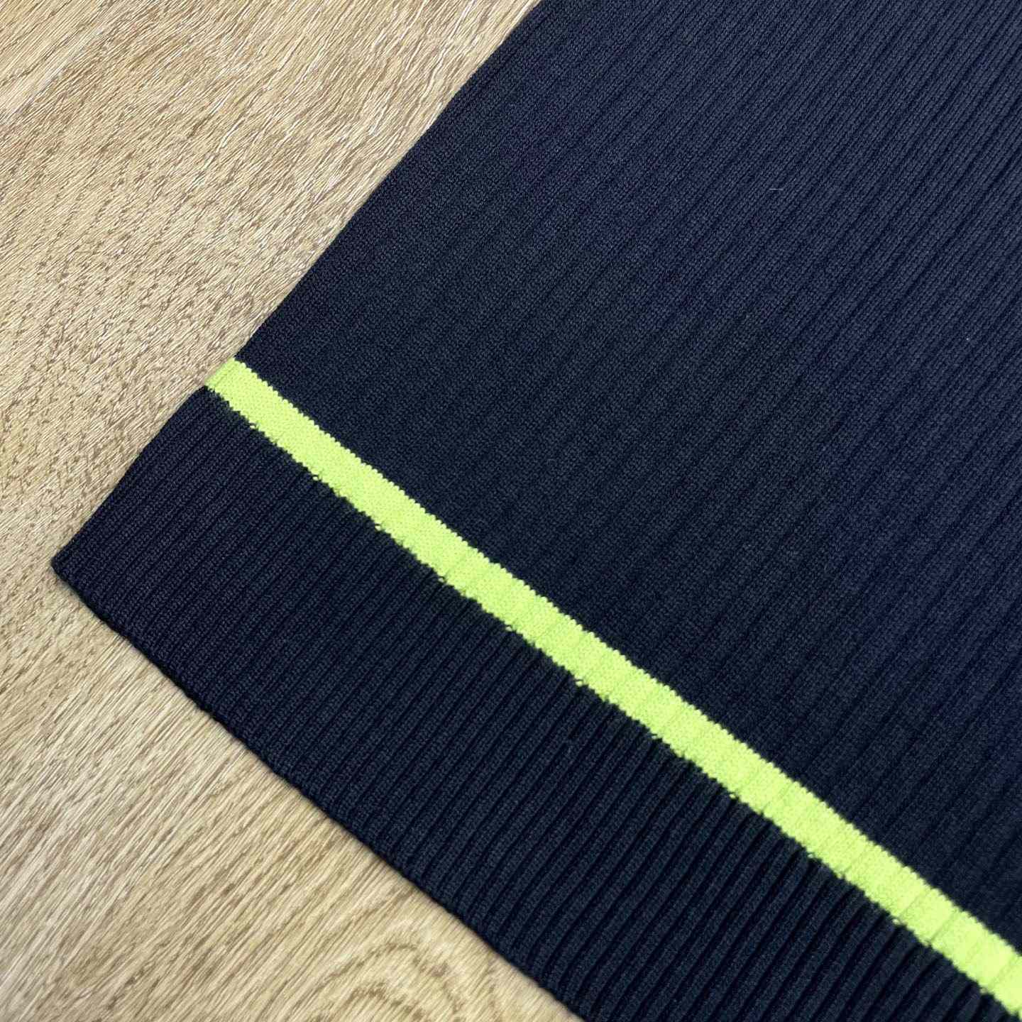 Casablanca  Stripe Merino Knit Polo D0204 - FashionPlug