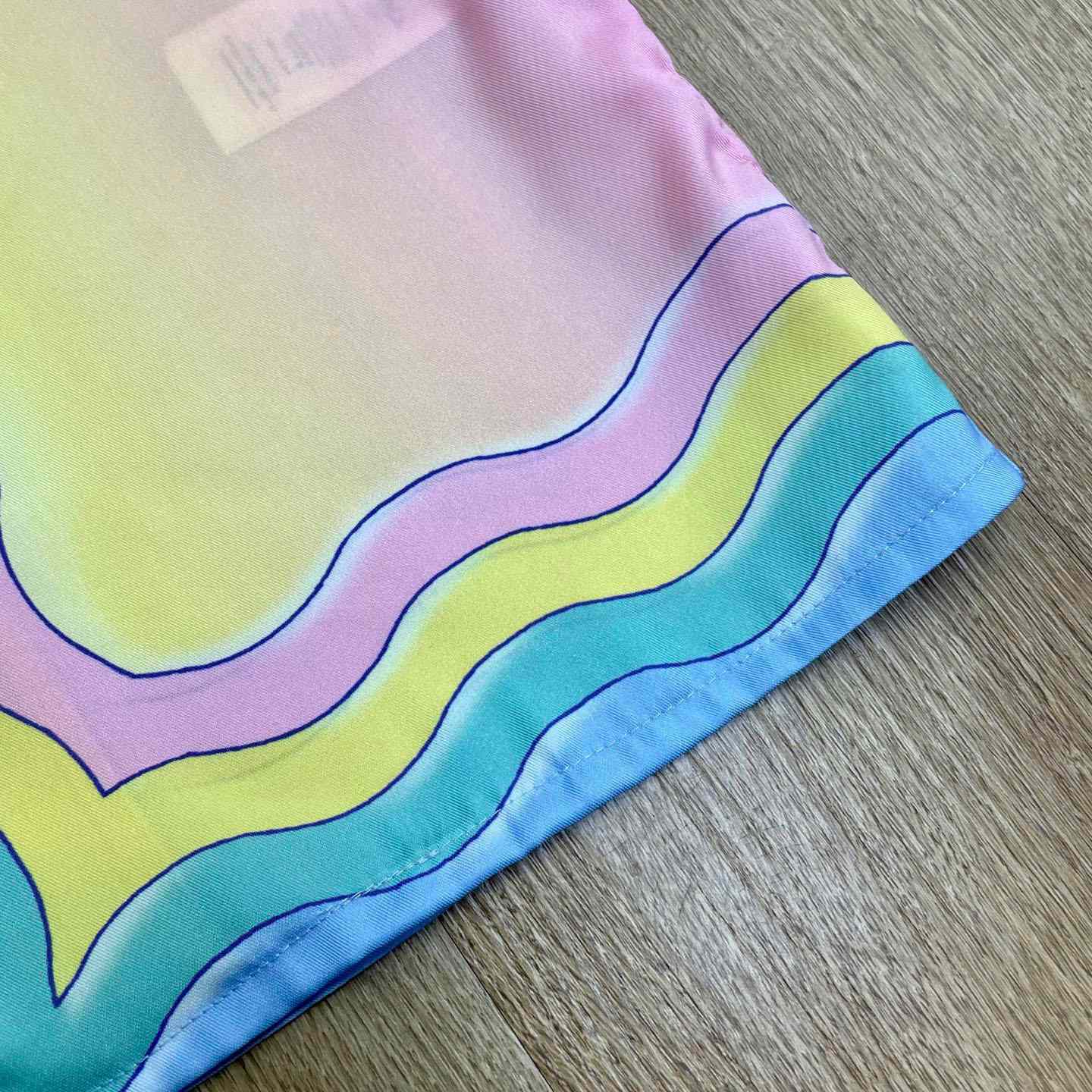 Casablanca Pink & Yellow 'For The Love Of Dance' Short Sleeve Shirt CA3575 - FashionPlug