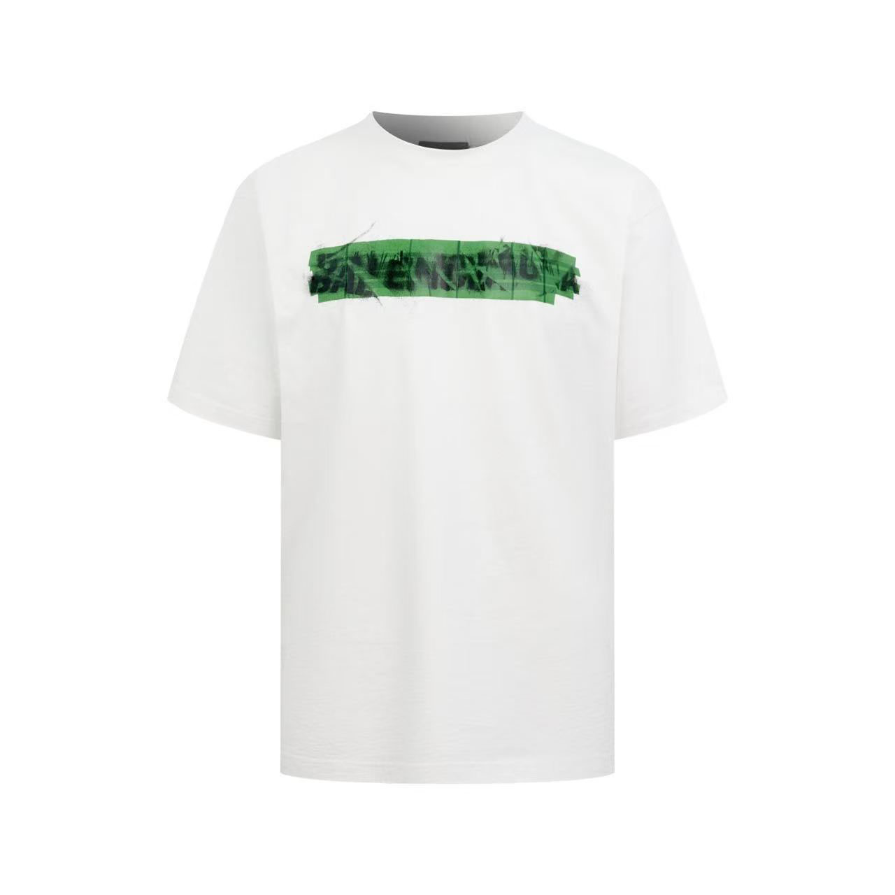 Balenciaga Messy Spray T-shirt In Cotton - FashionPlug