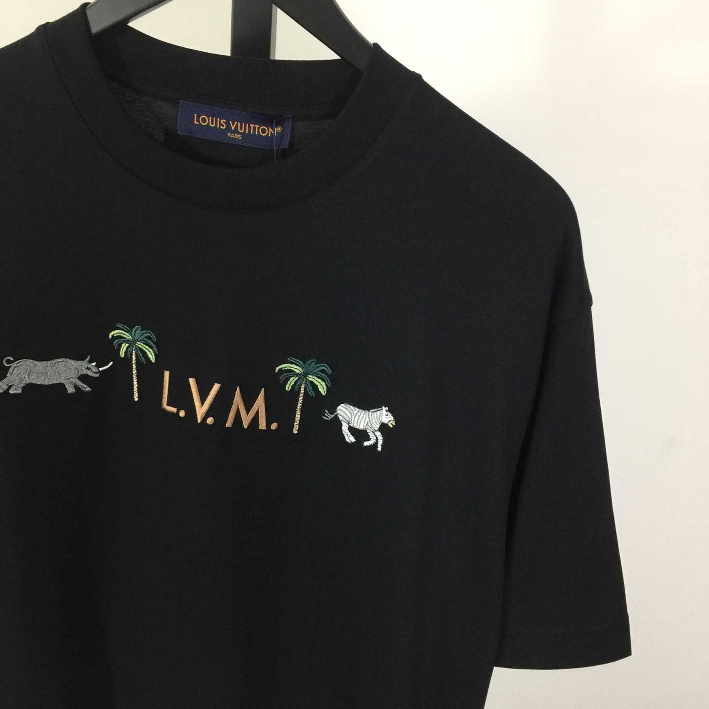 Louis Vuitton Logo Cotton T-Shirt  - FashionPlug