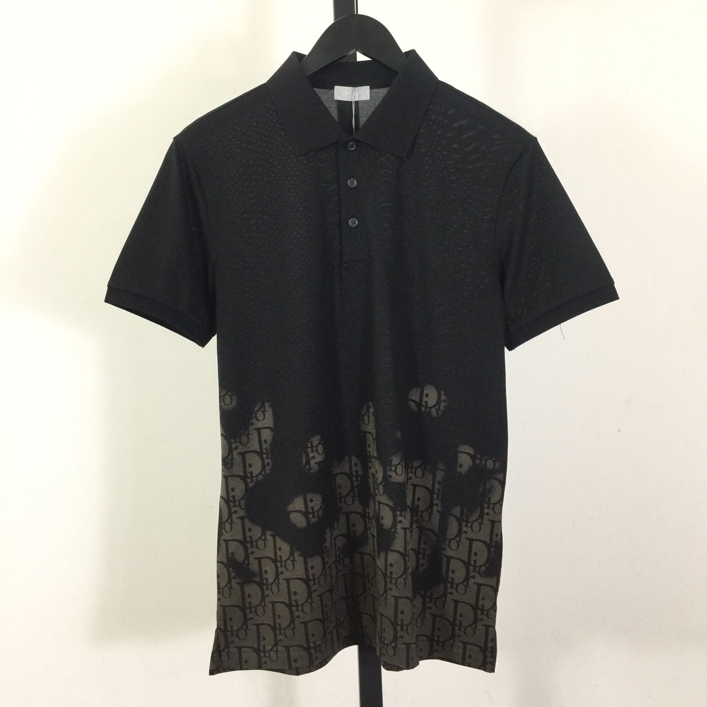 Dior Gradient Monogram Cotton Polo Shirt - FashionPlug