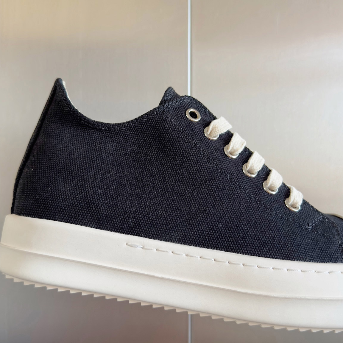 Rick Owens Drkshdw Ramones Canvas Low - FashionPlug