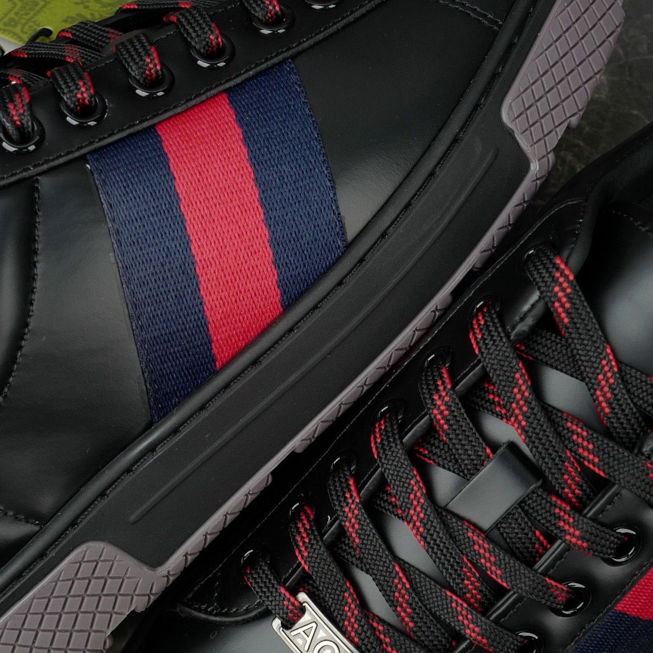 Gucci Ace Sneaker With Web - FashionPlug