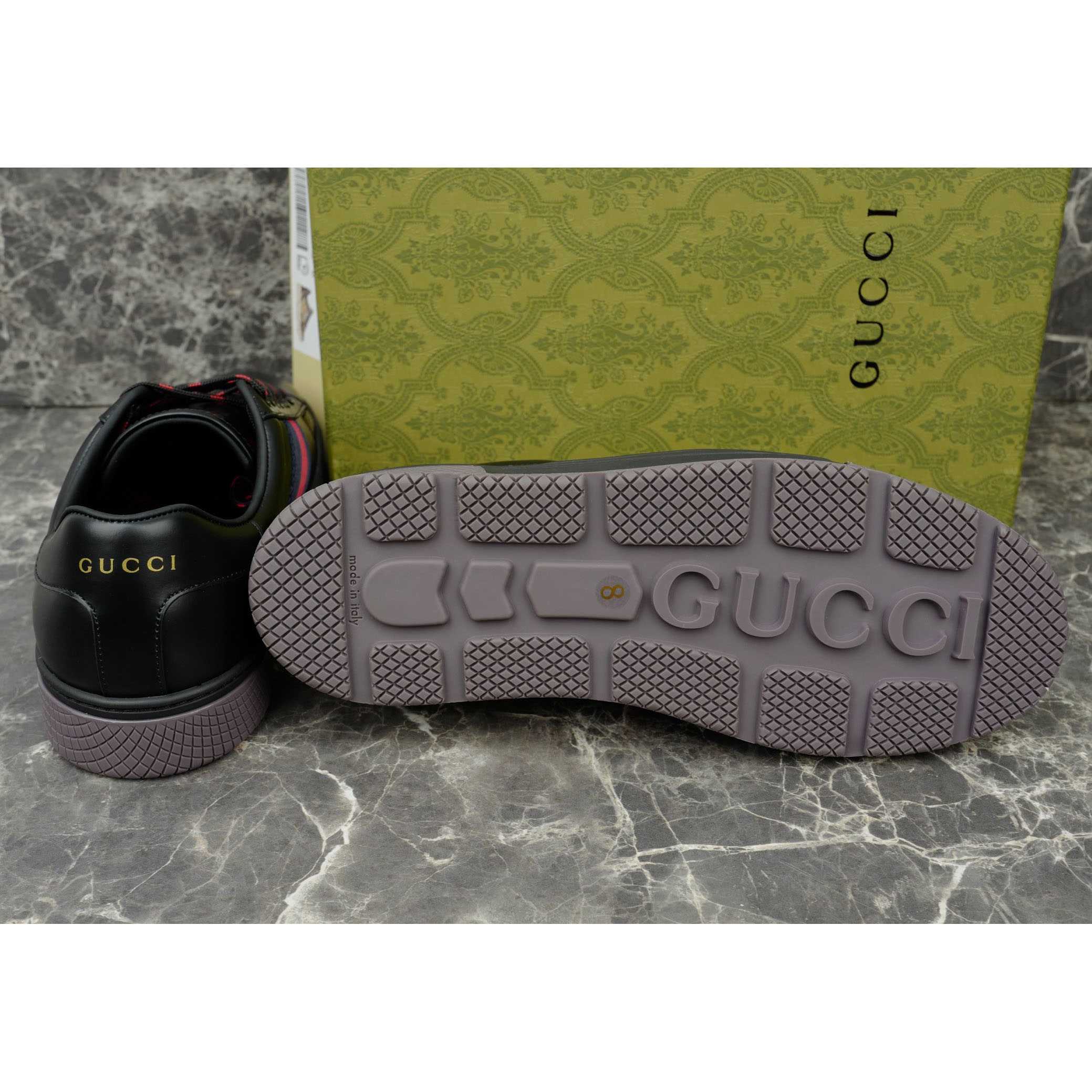 Gucci Ace Sneaker With Web - FashionPlug