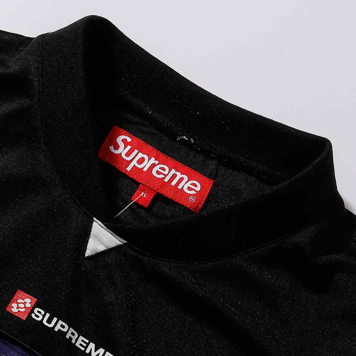 Supreme Crest Soccer Jersey 'Black' - FashionPlug