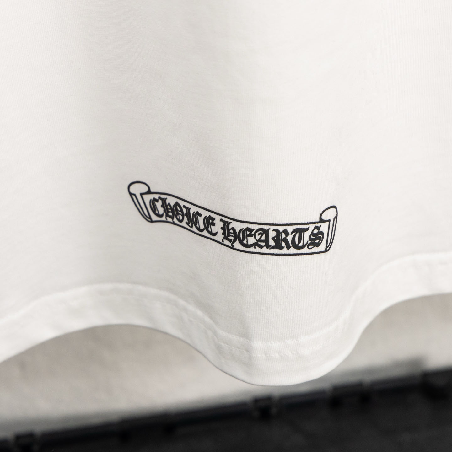 Chrome Hearts Cemetery Cross Tire Tracks T-Shirt 'White' - FashionPlug