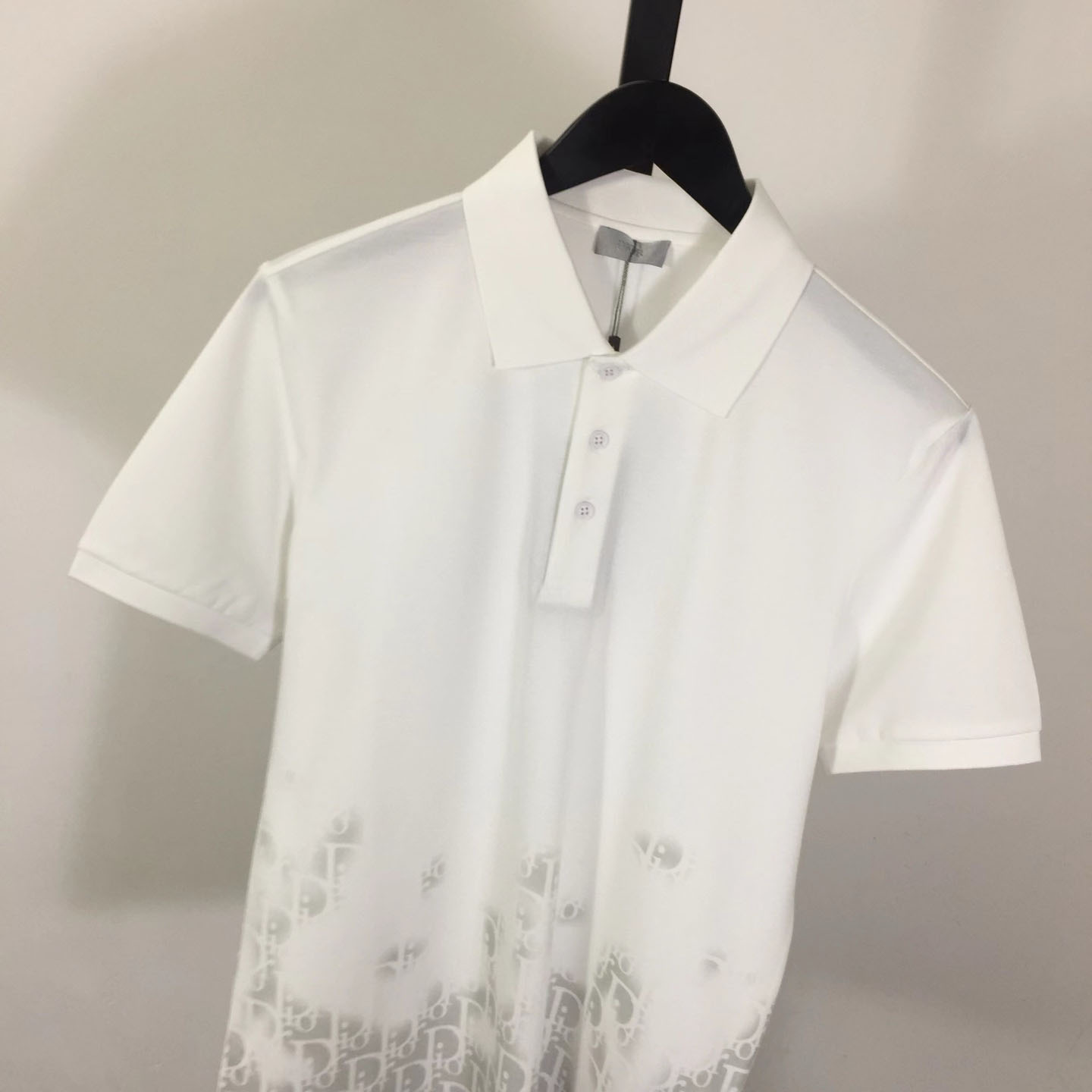 Dior Gradient Monogram Cotton Polo Shirt - FashionPlug