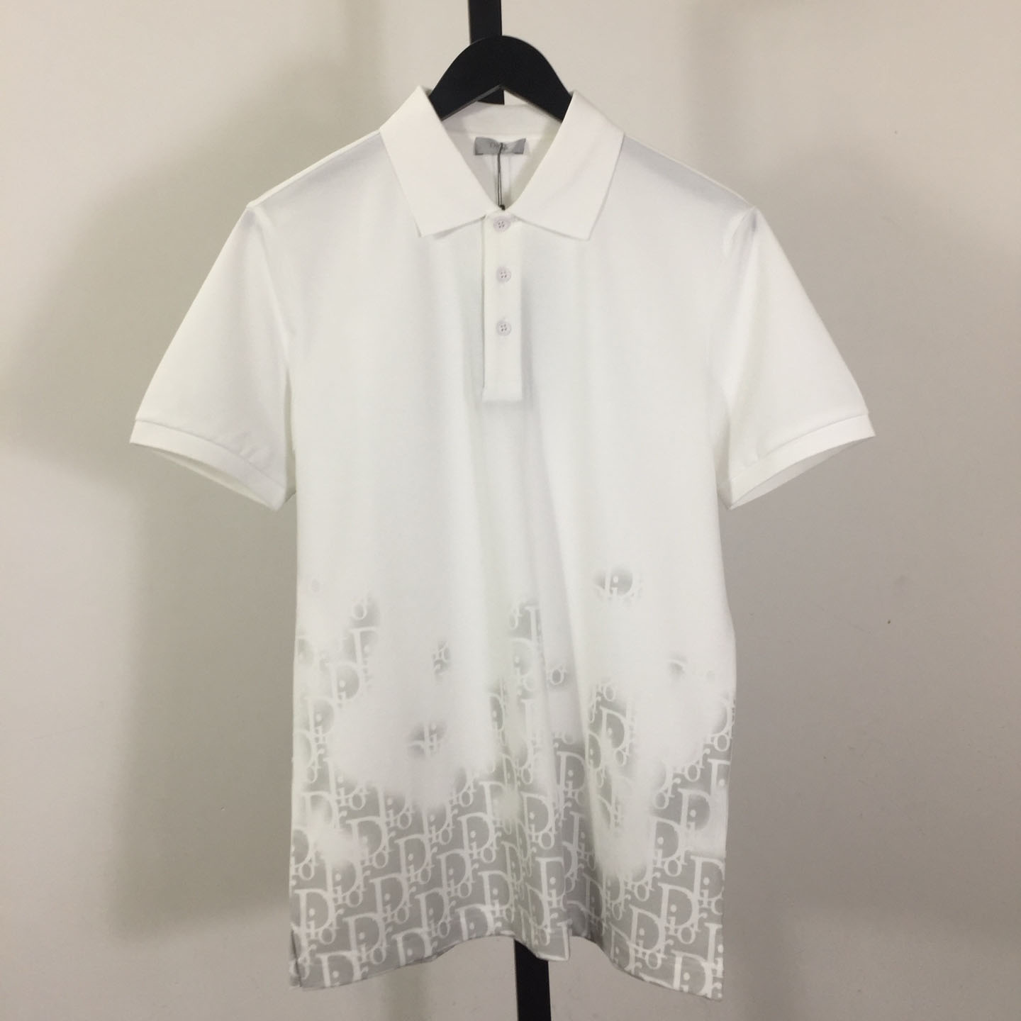 Dior Gradient Monogram Cotton Polo Shirt - FashionPlug