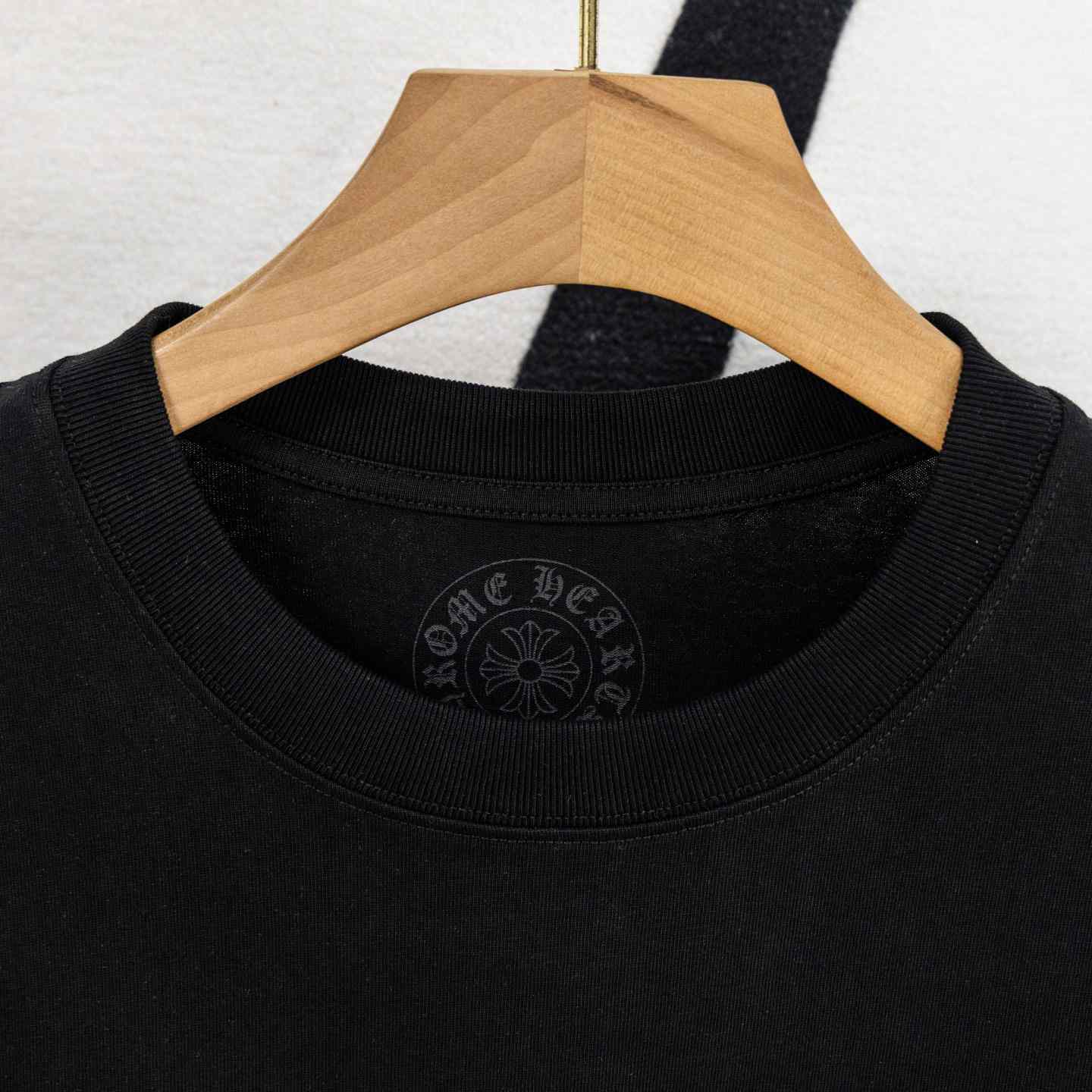 Chrome Hearts Triple Cross Hollywood Pocket Tee 'Black/Orange' - FashionPlug