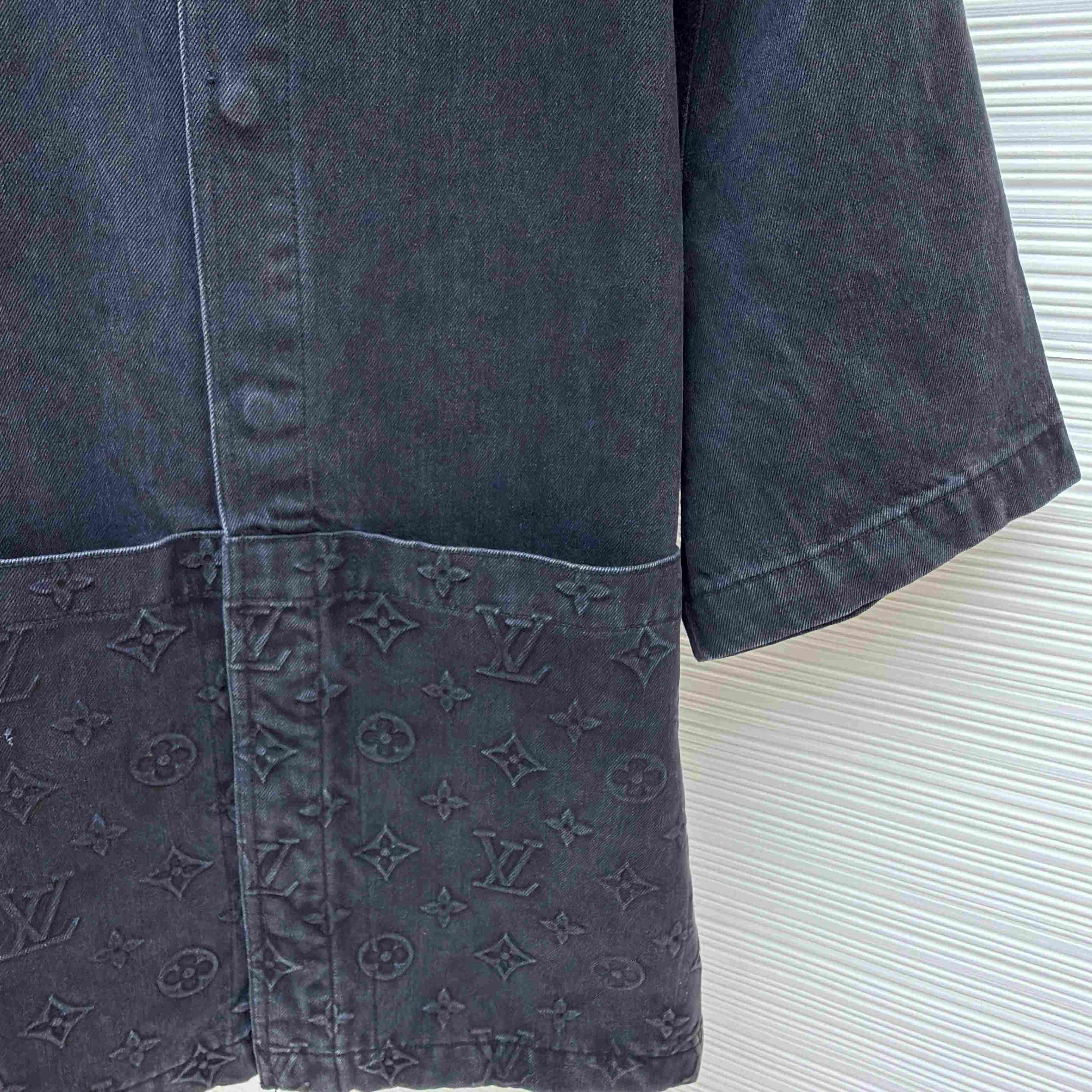 Louis Vuitton Short Sleeve Denim Workwear Shirt - FashionPlug