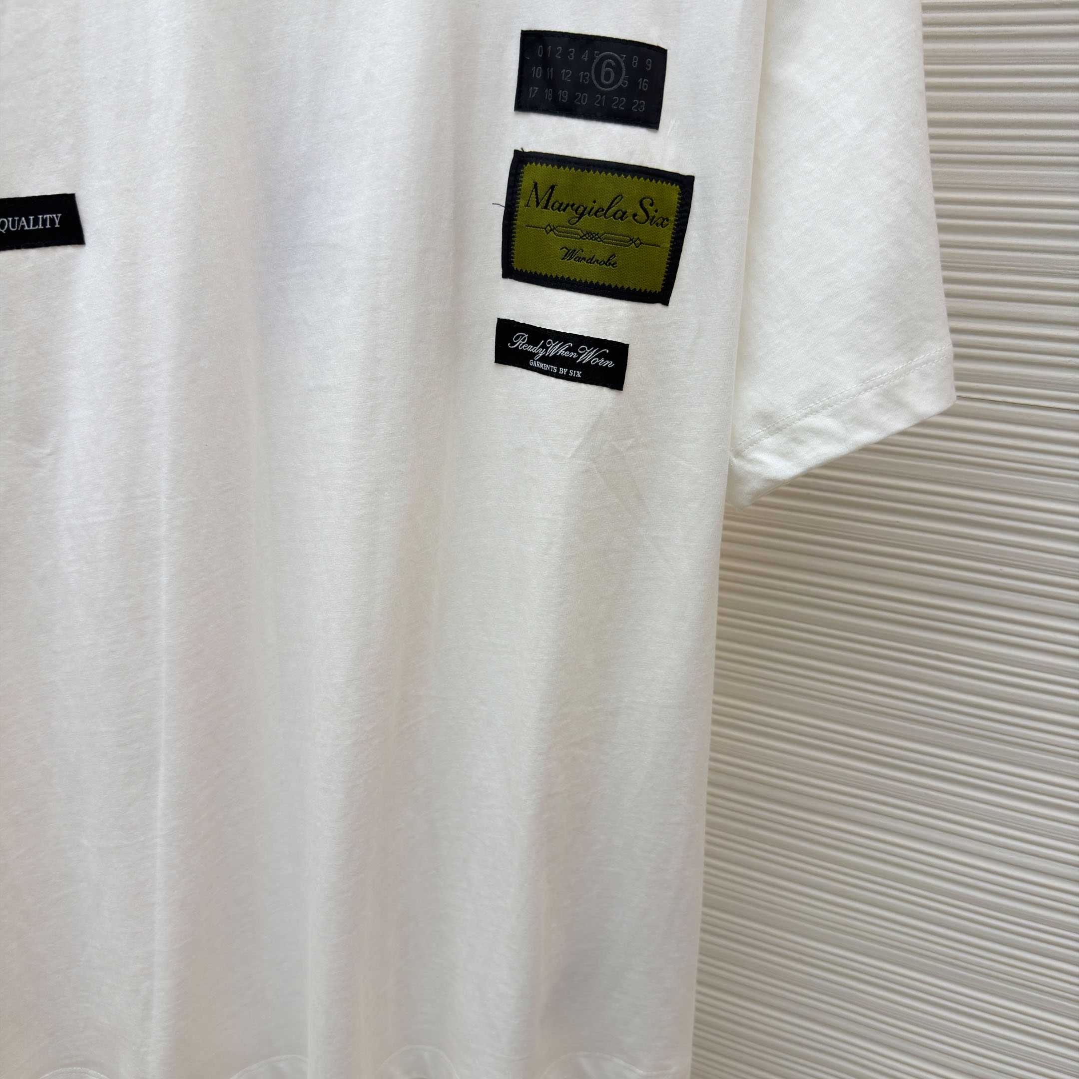 Maison Margiela White Label Patch T-shirt - FashionPlug