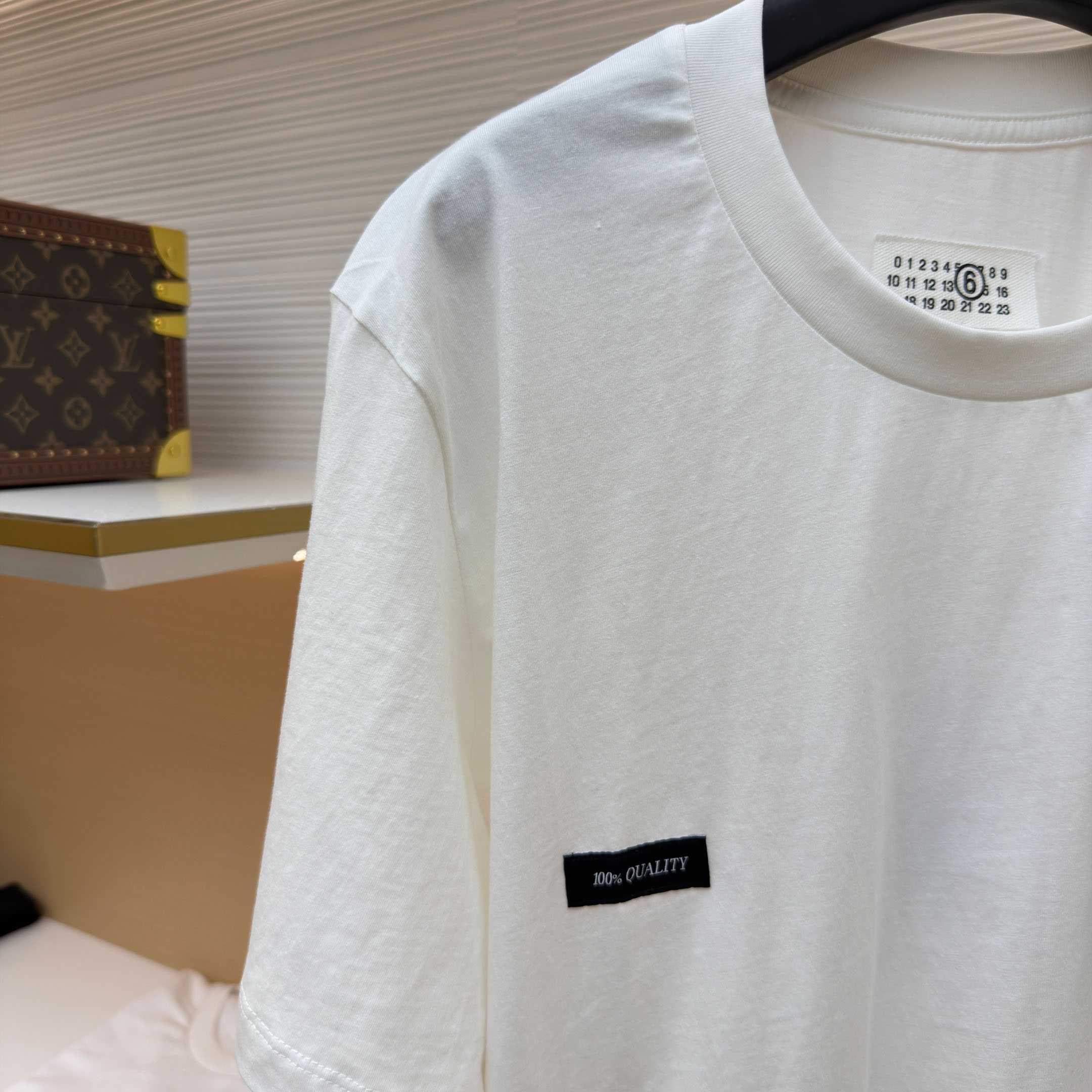 Maison Margiela White Label Patch T-shirt - FashionPlug