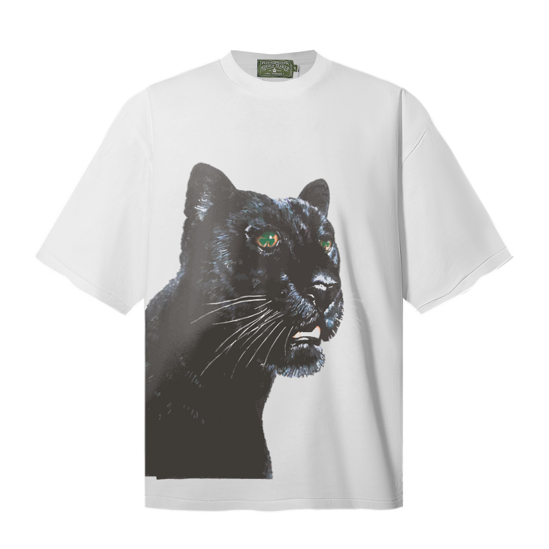 Denim Tears Green Eyed Panther Tee 'White' - FashionPlug