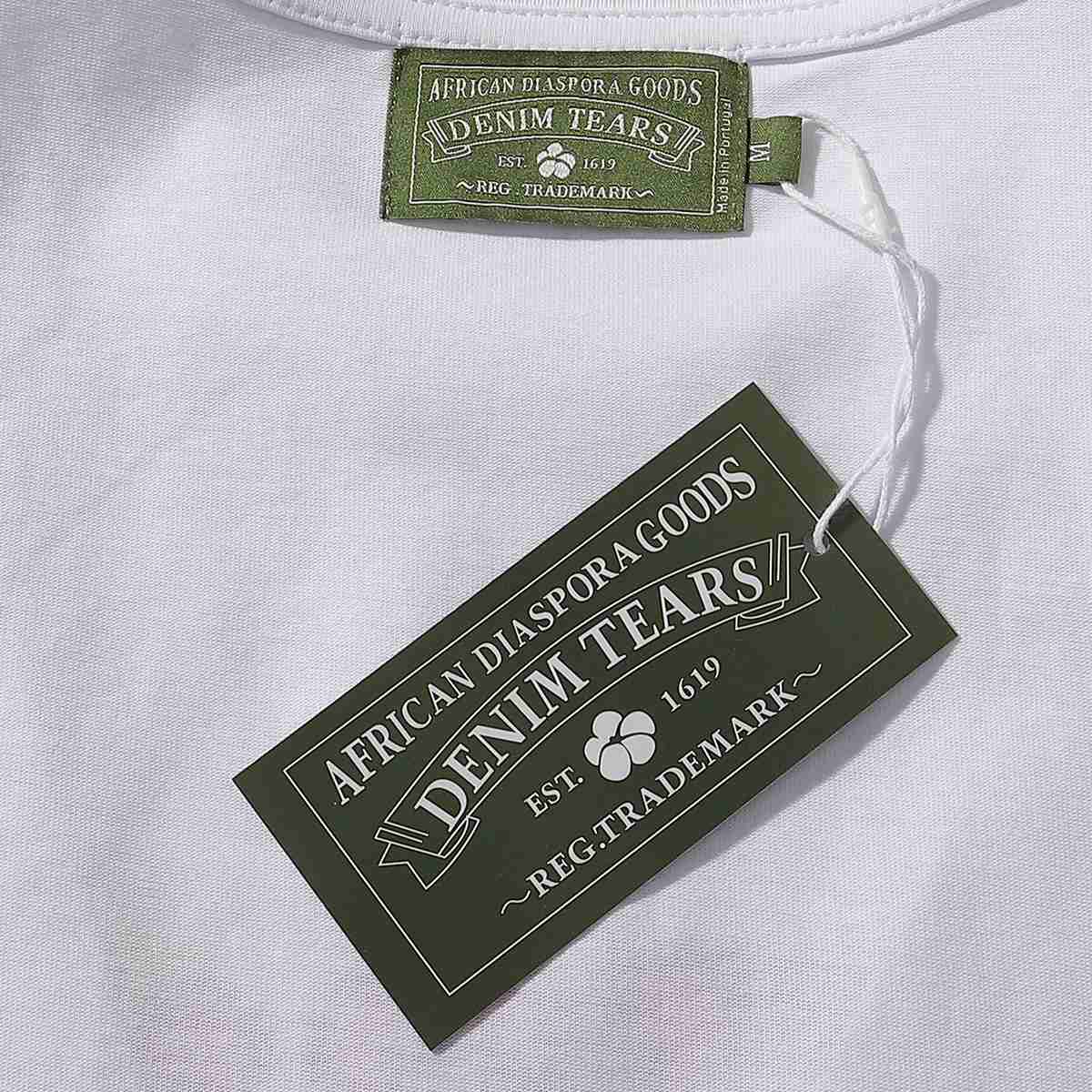 Denim Tears Green Eyed Panther Tee 'White' - FashionPlug