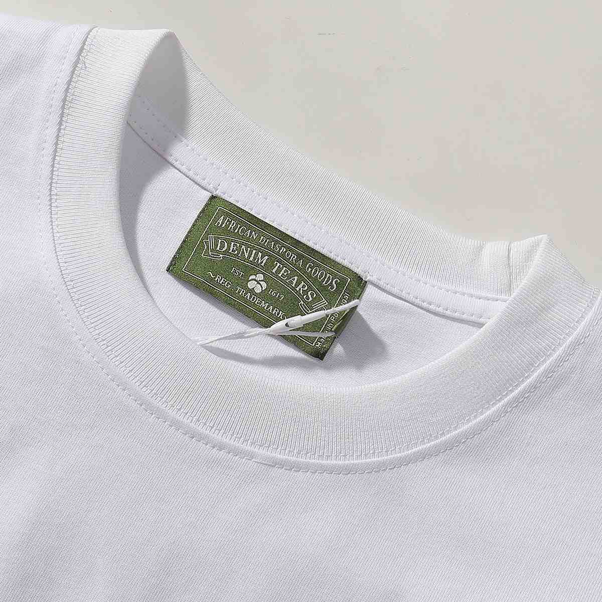 Denim Tears Green Eyed Panther Tee 'White' - FashionPlug