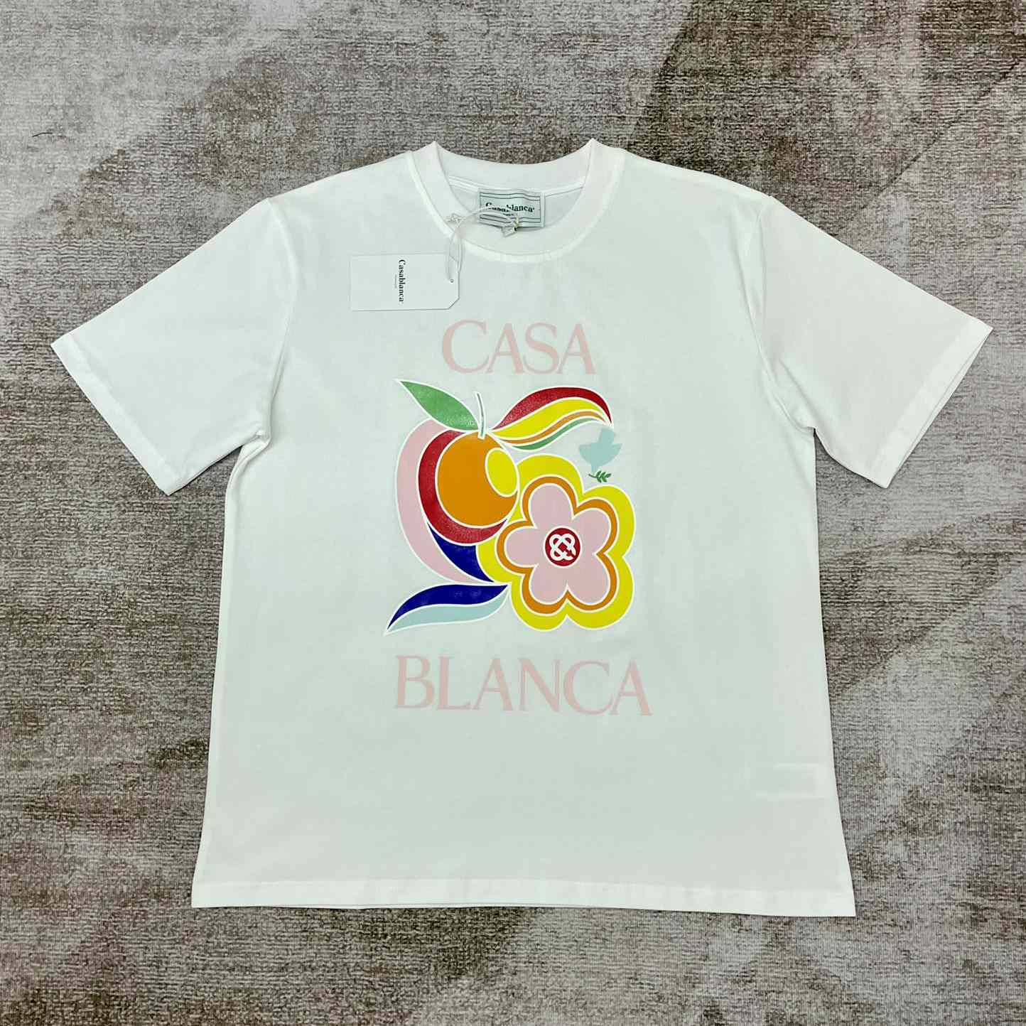 Casablanca Le Pouvoir Des Fleurs T-Shirt 'White' CA5074 - FashionPlug