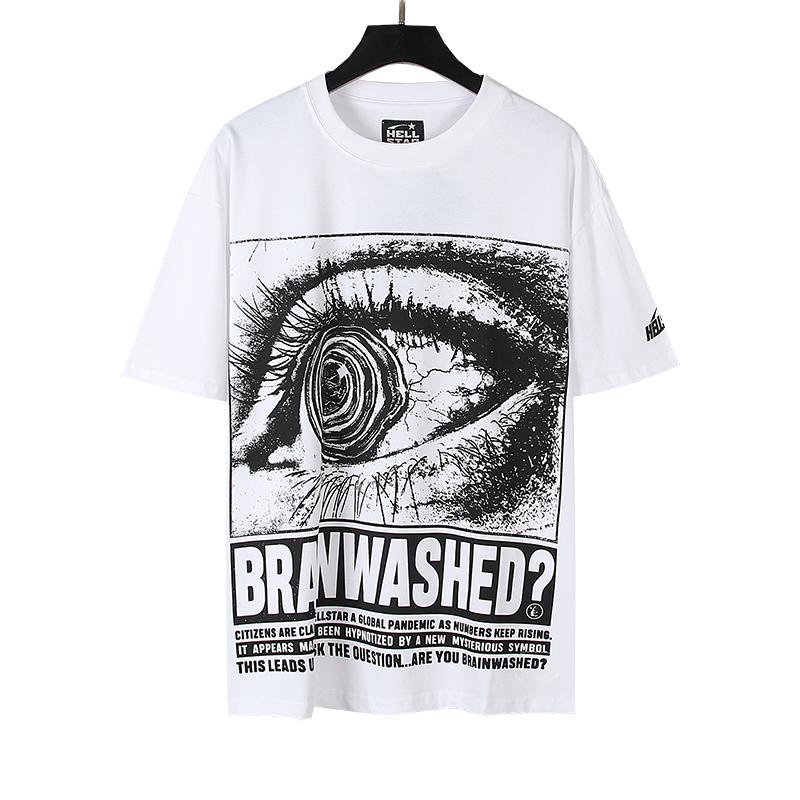 Hellstar Eyeball T-Shirt 'White' - FashionPlug