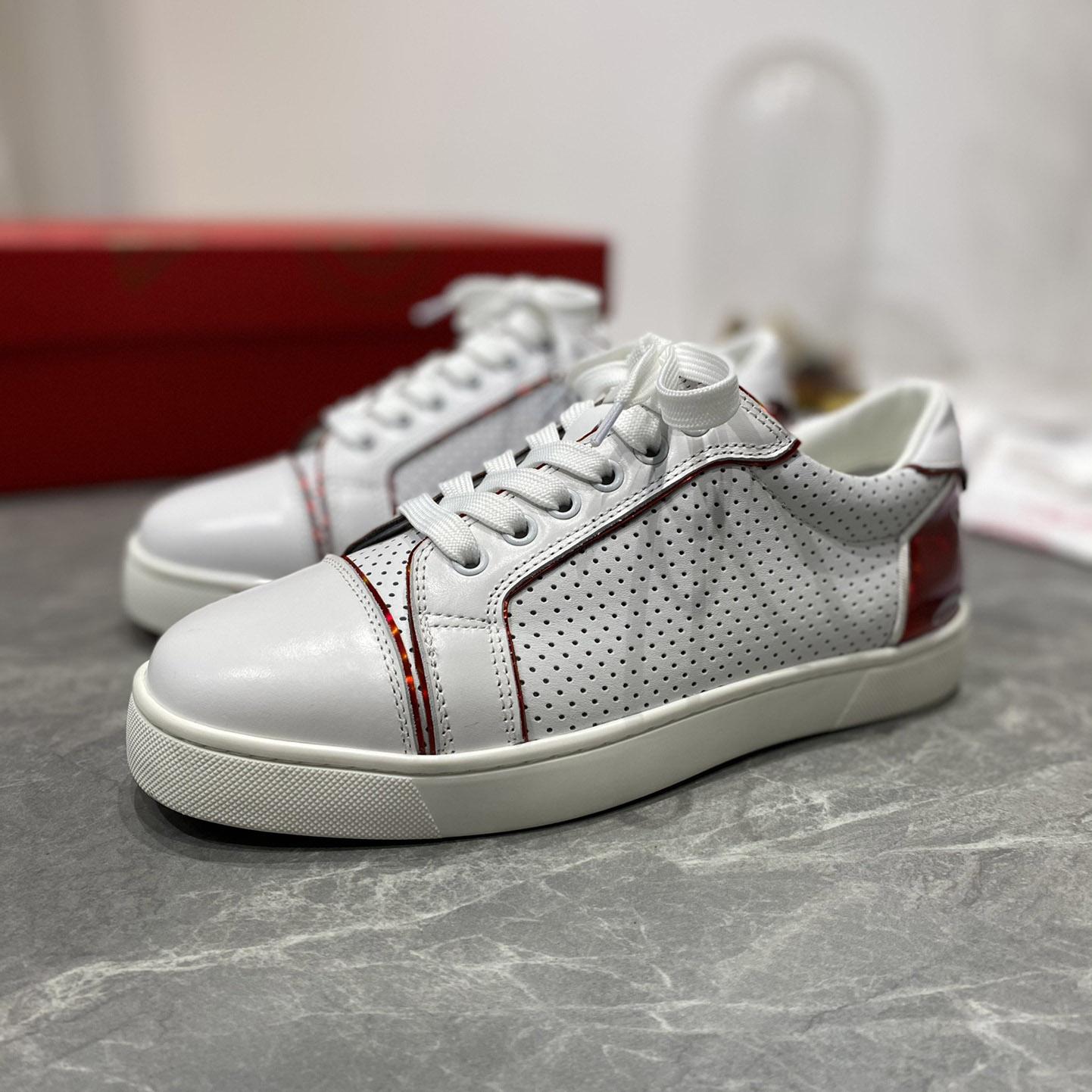Christian Louboutin Wmns Fun Vieira 'White Red' - FashionPlug