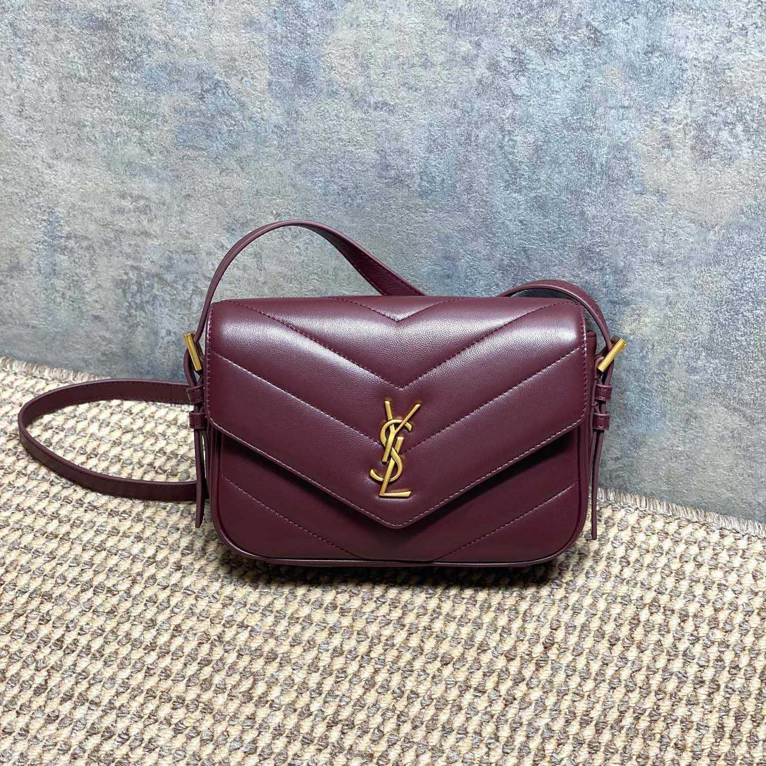 Saint Laurent LOULOU Toy Crossbody In MATELASSÉ Lambskin - FashionPlug