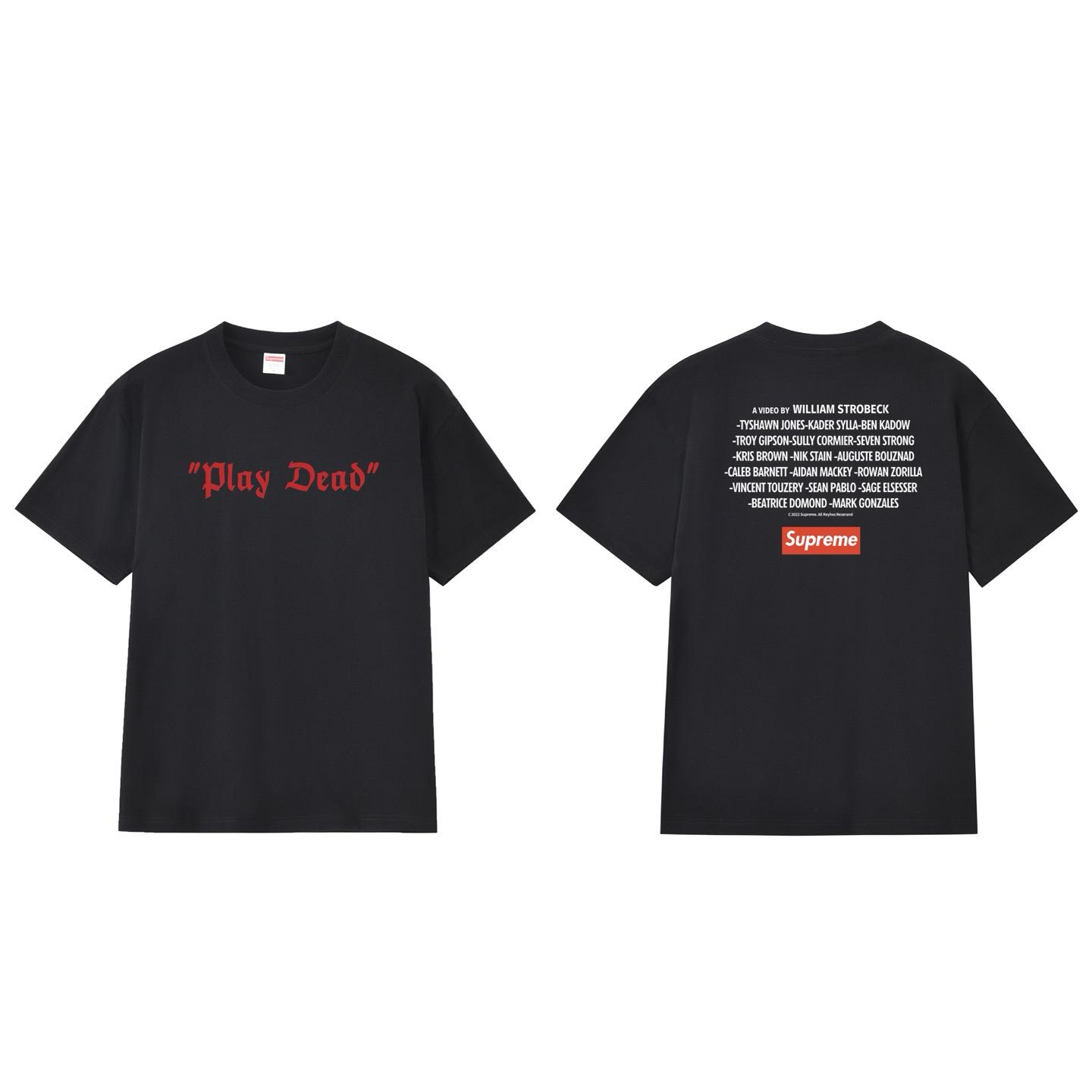 Supreme Play Dead Tee 'Black' - FashionPlug