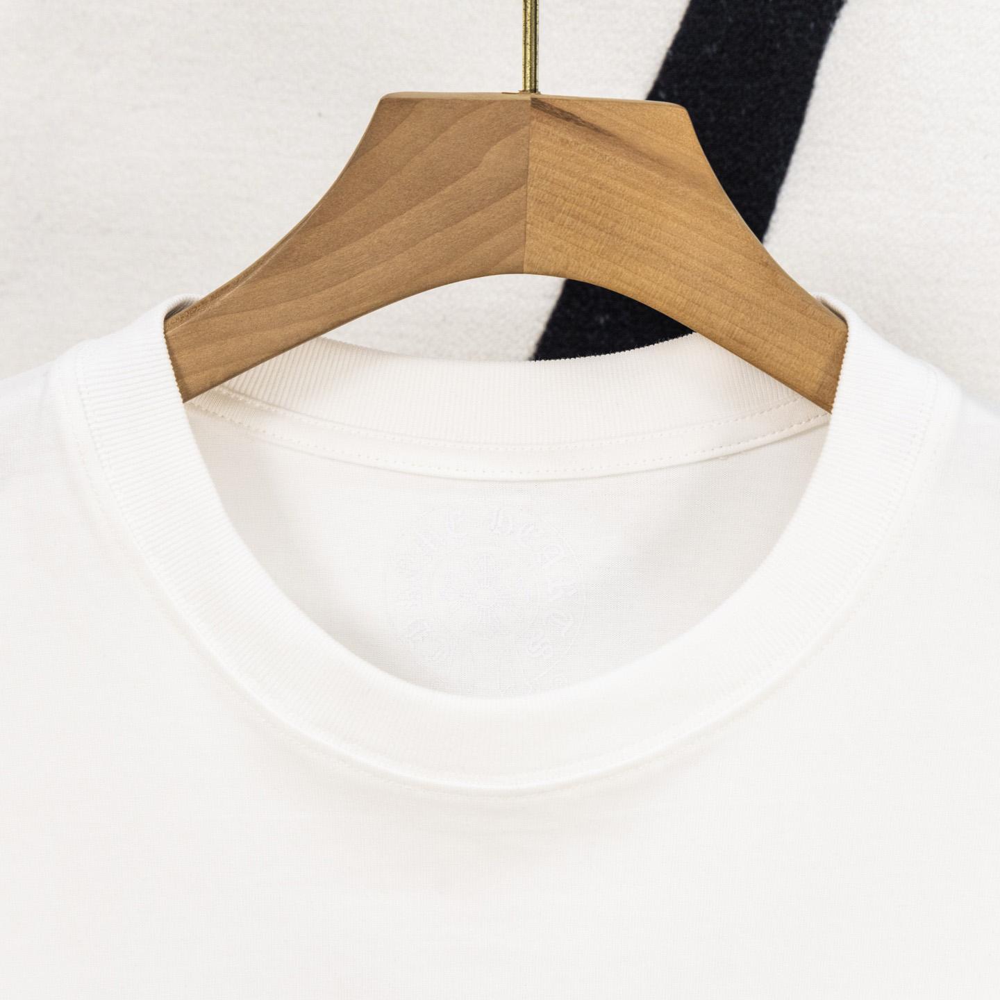 Chrome Hearts Triple Cross T-Shirt 'White/Orange' - FashionPlug