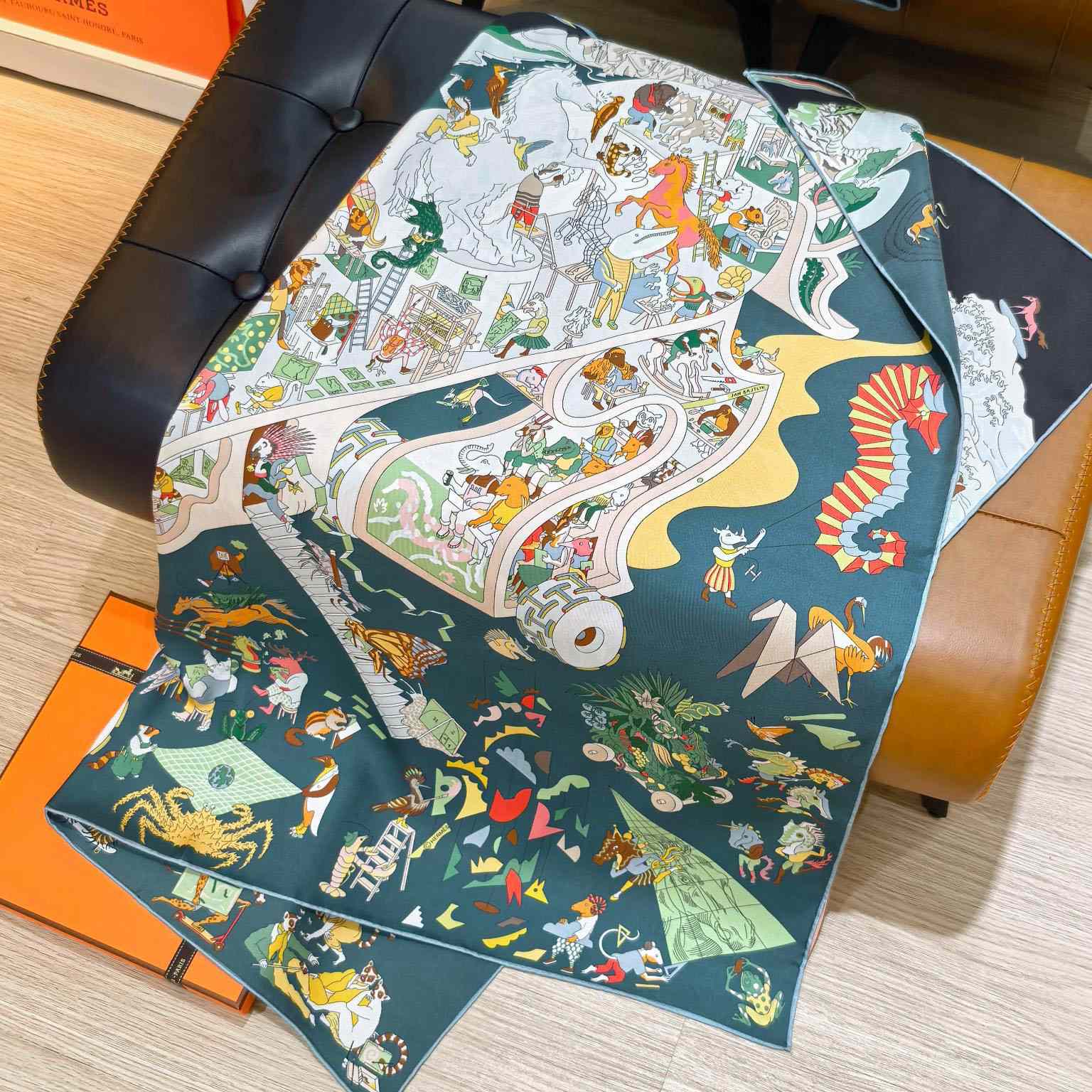 Hermes Academia Hippica Scarf 90 - FashionPlug