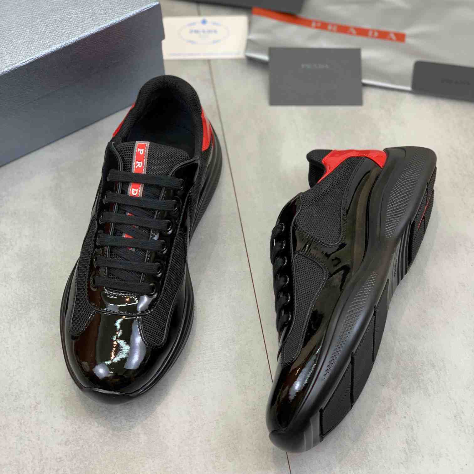 Prada America's Cup 'Anthracite Red' - FashionPlug
