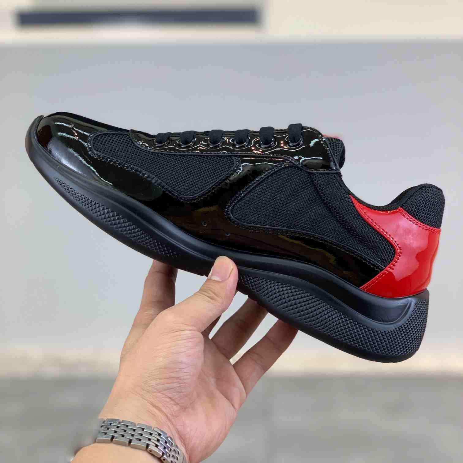 Prada America's Cup 'Anthracite Red' - FashionPlug