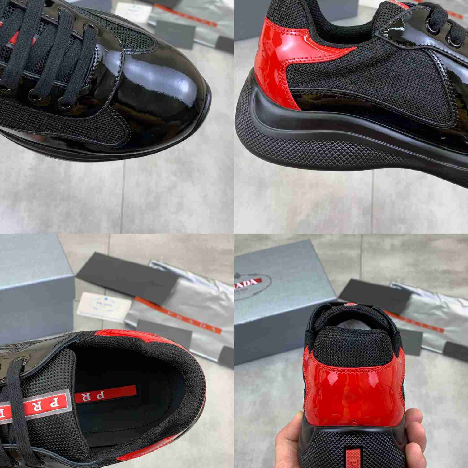 Prada America's Cup 'Anthracite Red' - FashionPlug