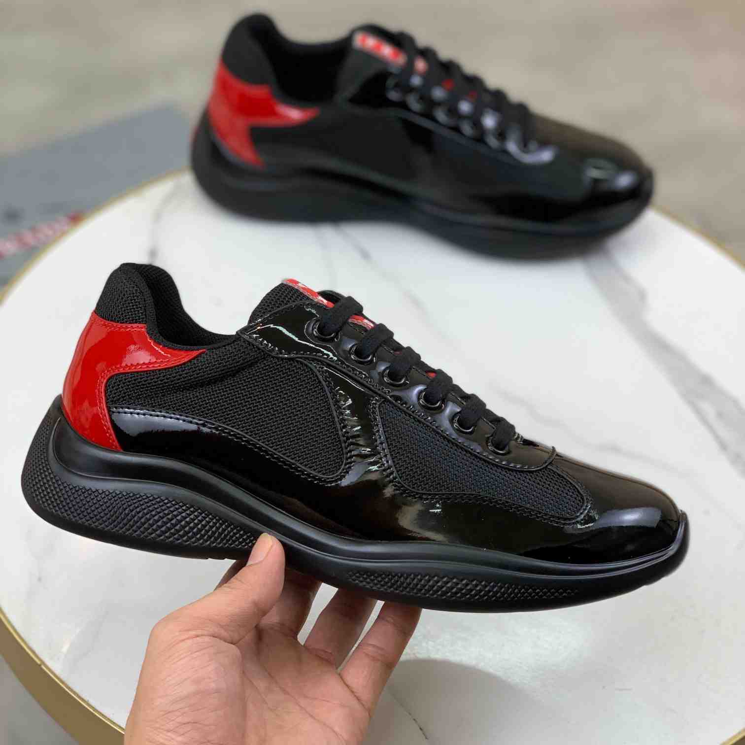 Prada America's Cup 'Anthracite Red' - FashionPlug