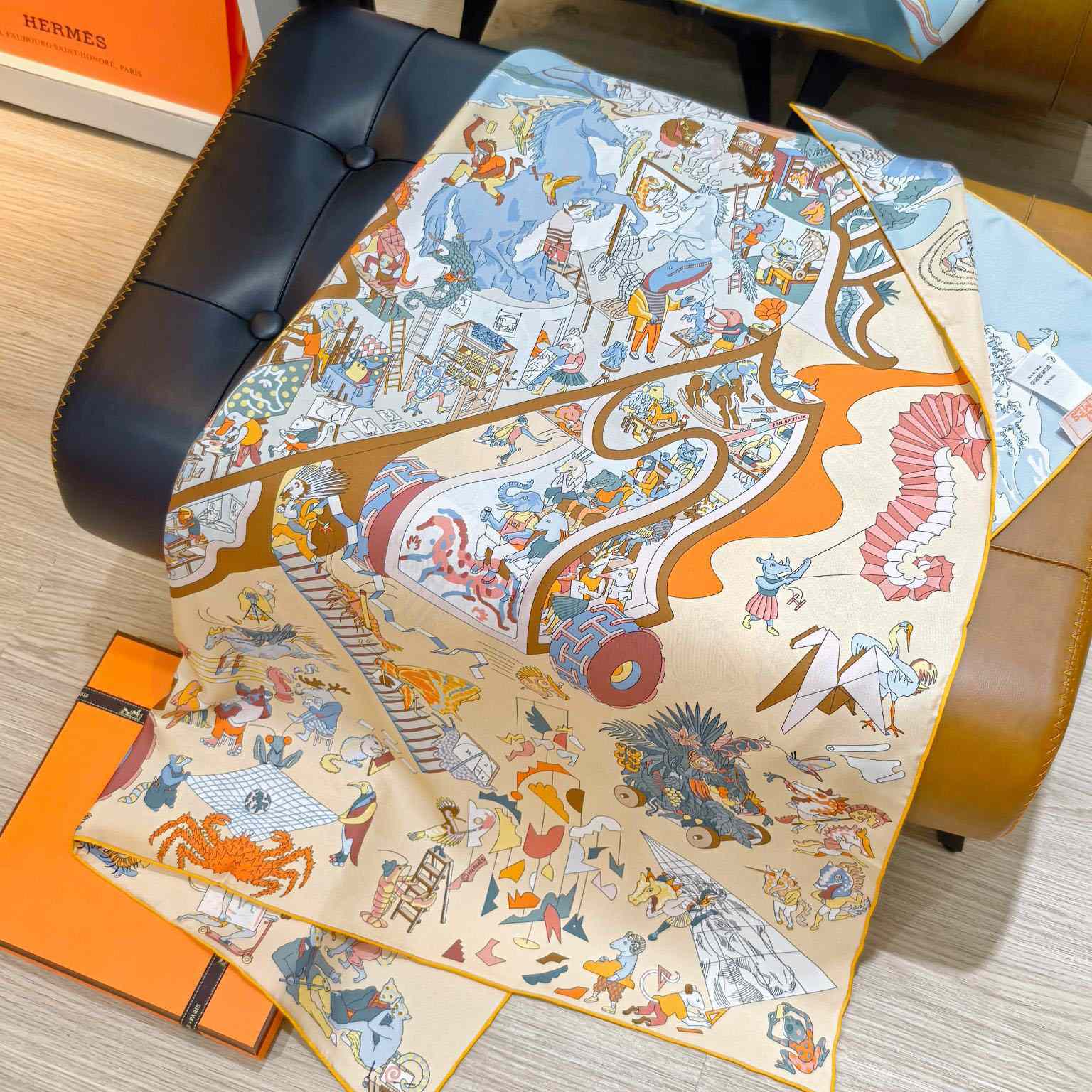 Hermes Academia Hippica Scarf 90 - FashionPlug