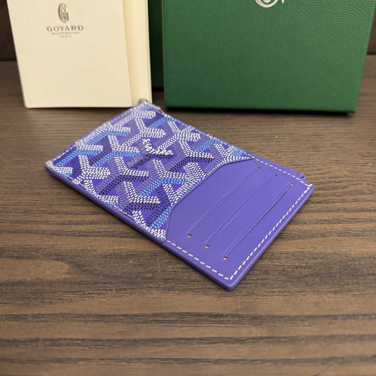 Goyard Bourbon Zipped Card Holder - FashionPlug