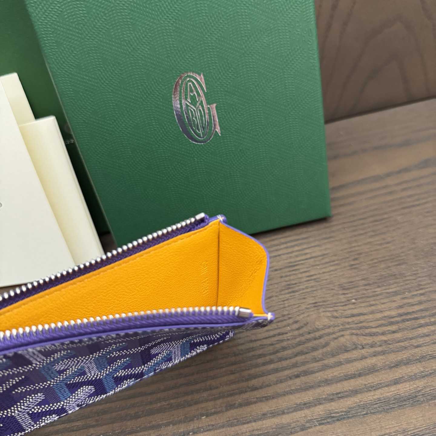Goyard Bourbon Zipped Card Holder - FashionPlug