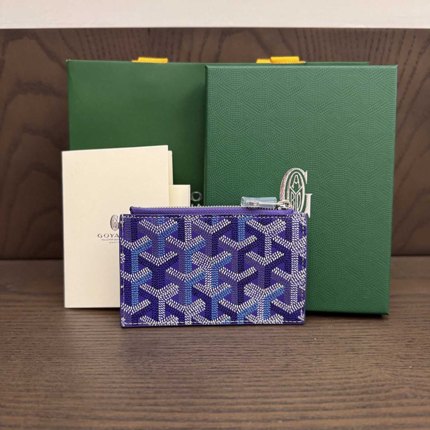 Goyard Bourbon Zipped Card Holder - FashionPlug