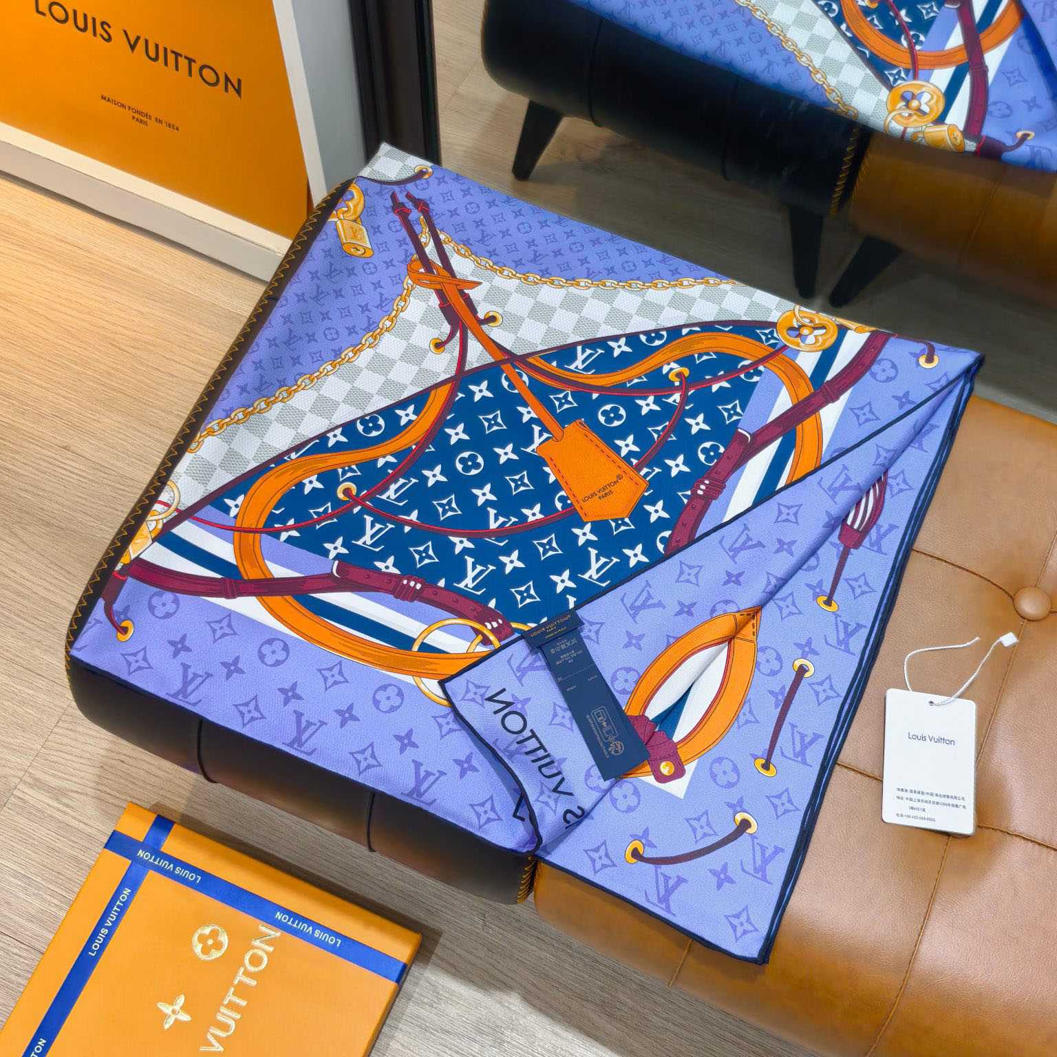 Louis Vuitton Flower And Straps Square 90 M97471 - FashionPlug