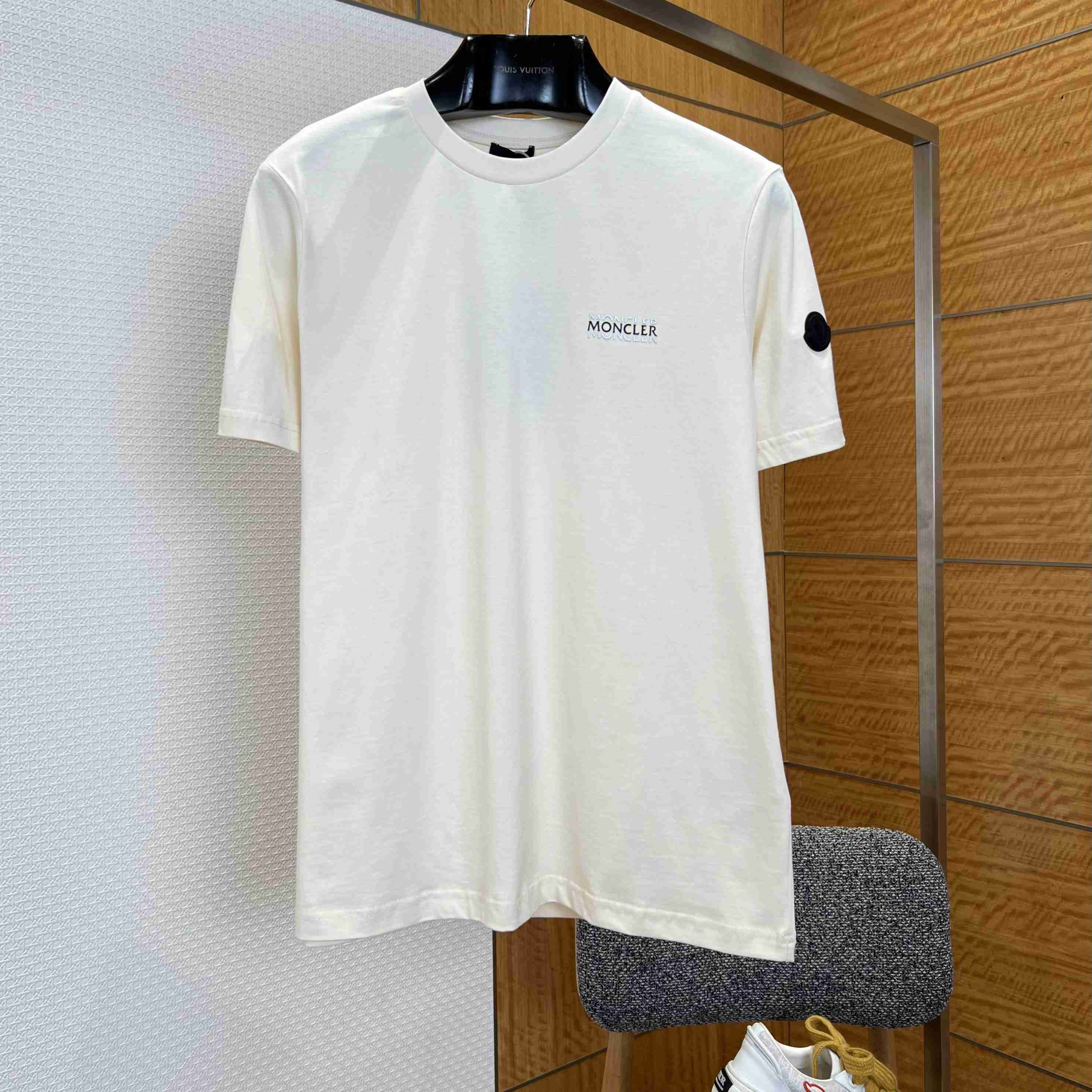 Moncler  Logo Cotton Jersey T-Shirt - FashionPlug