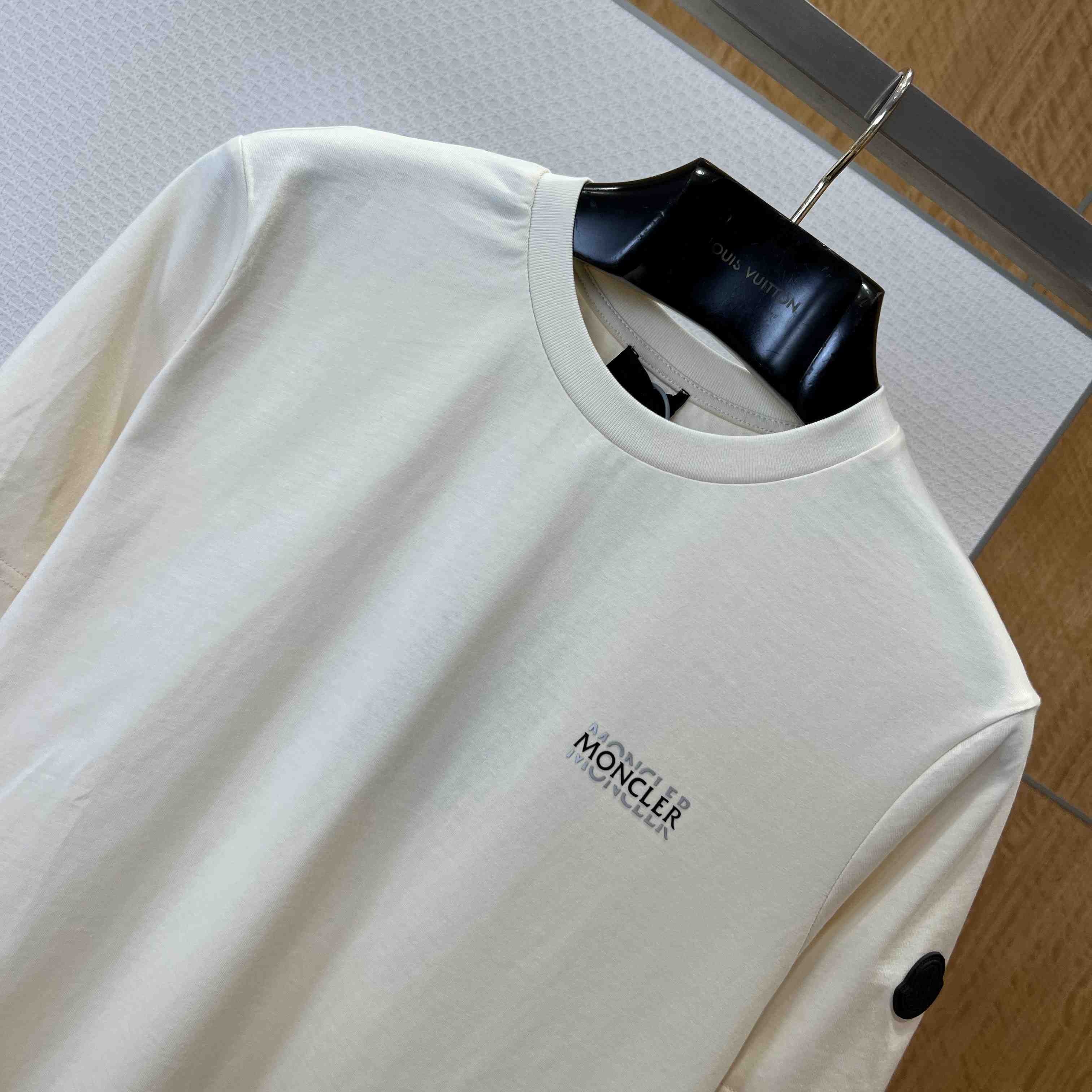 Moncler  Logo Cotton Jersey T-Shirt - FashionPlug