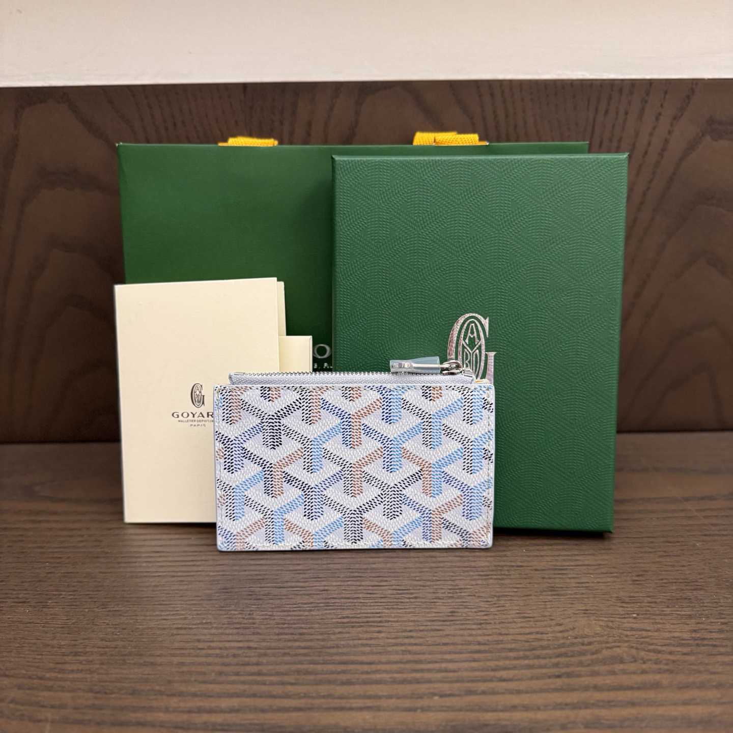 Goyard Bourbon Zipped Card Holder - FashionPlug