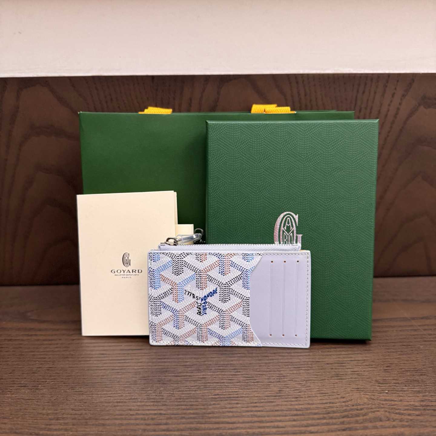 Goyard Bourbon Zipped Card Holder - FashionPlug