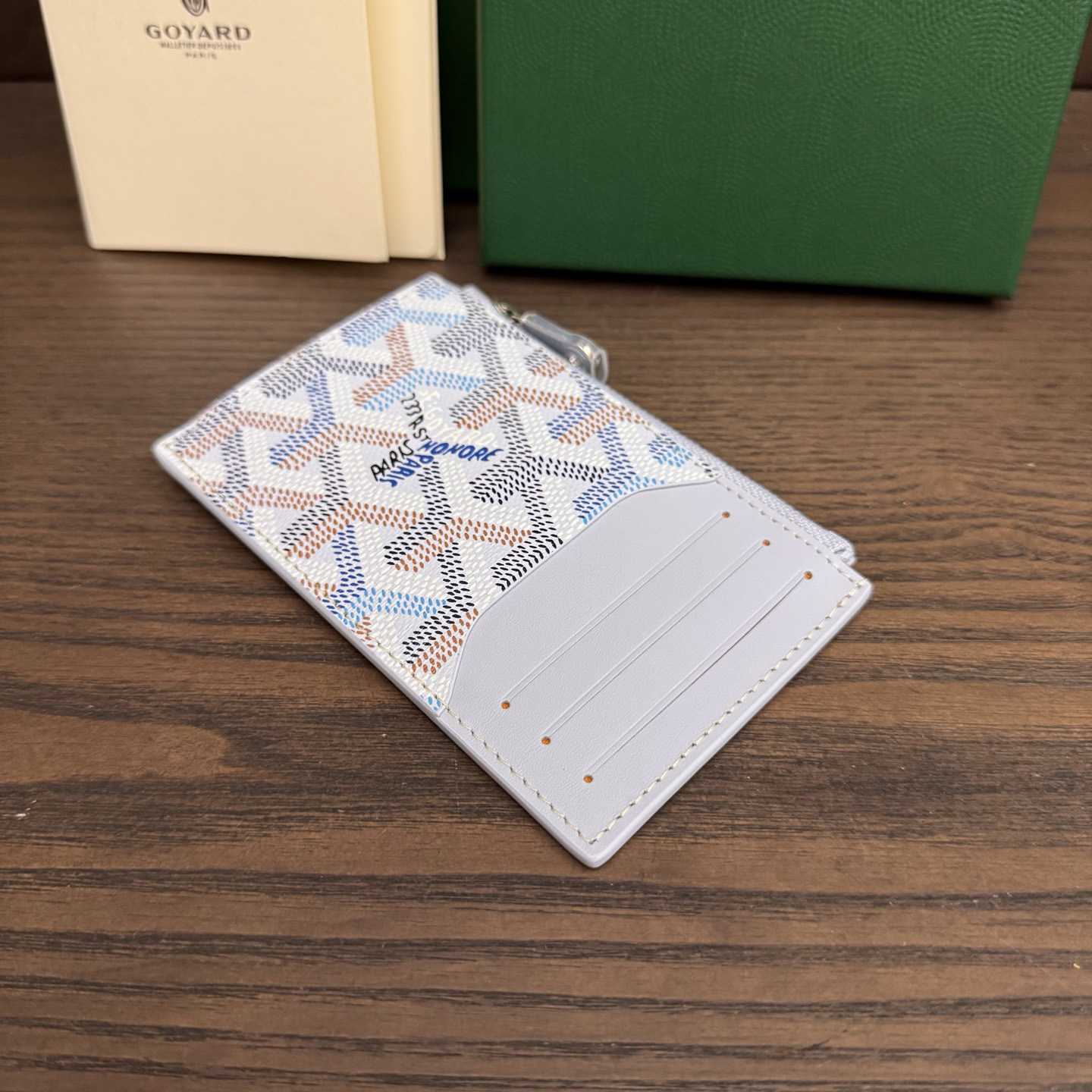 Goyard Bourbon Zipped Card Holder - FashionPlug