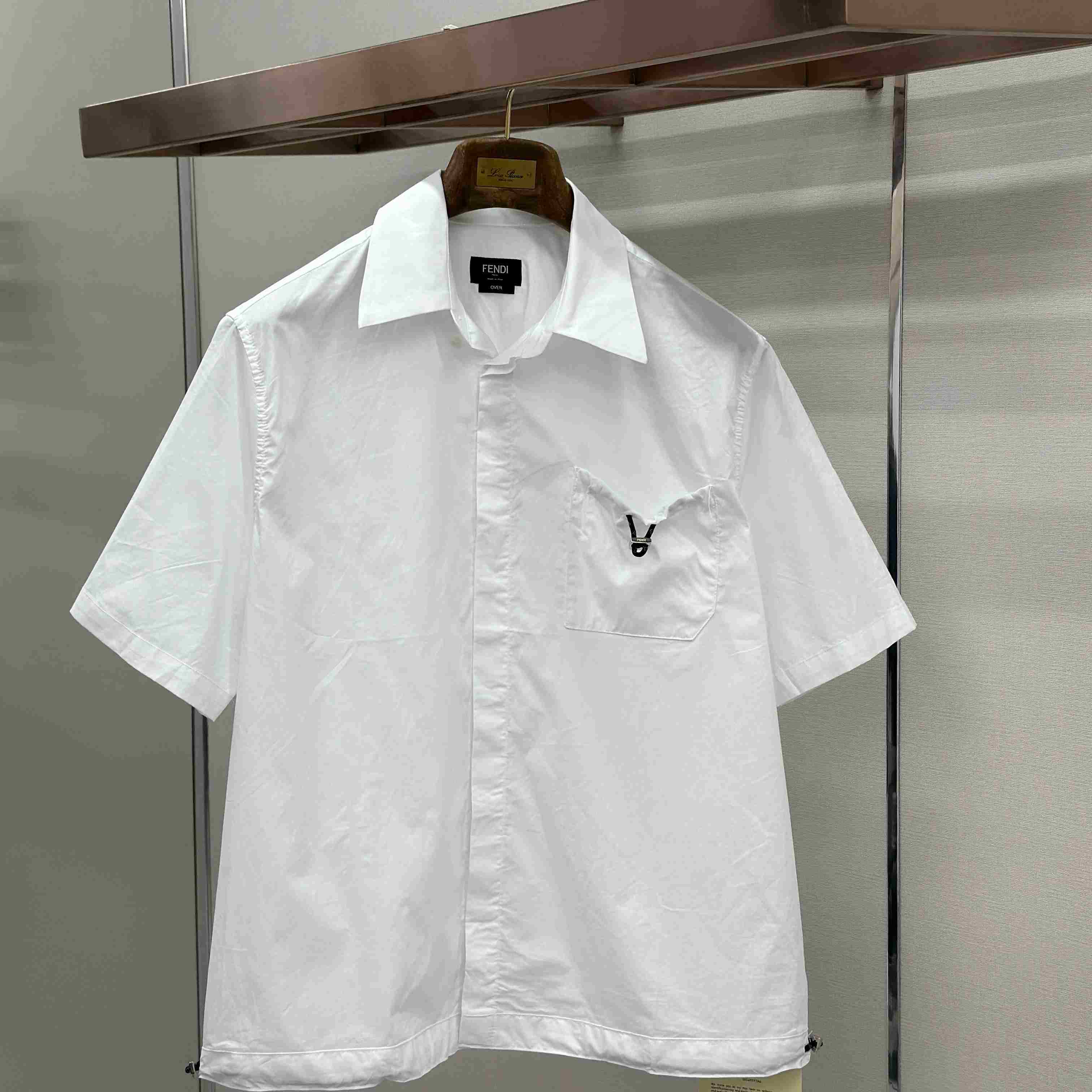Fendi White Poplin Shirt - FashionPlug