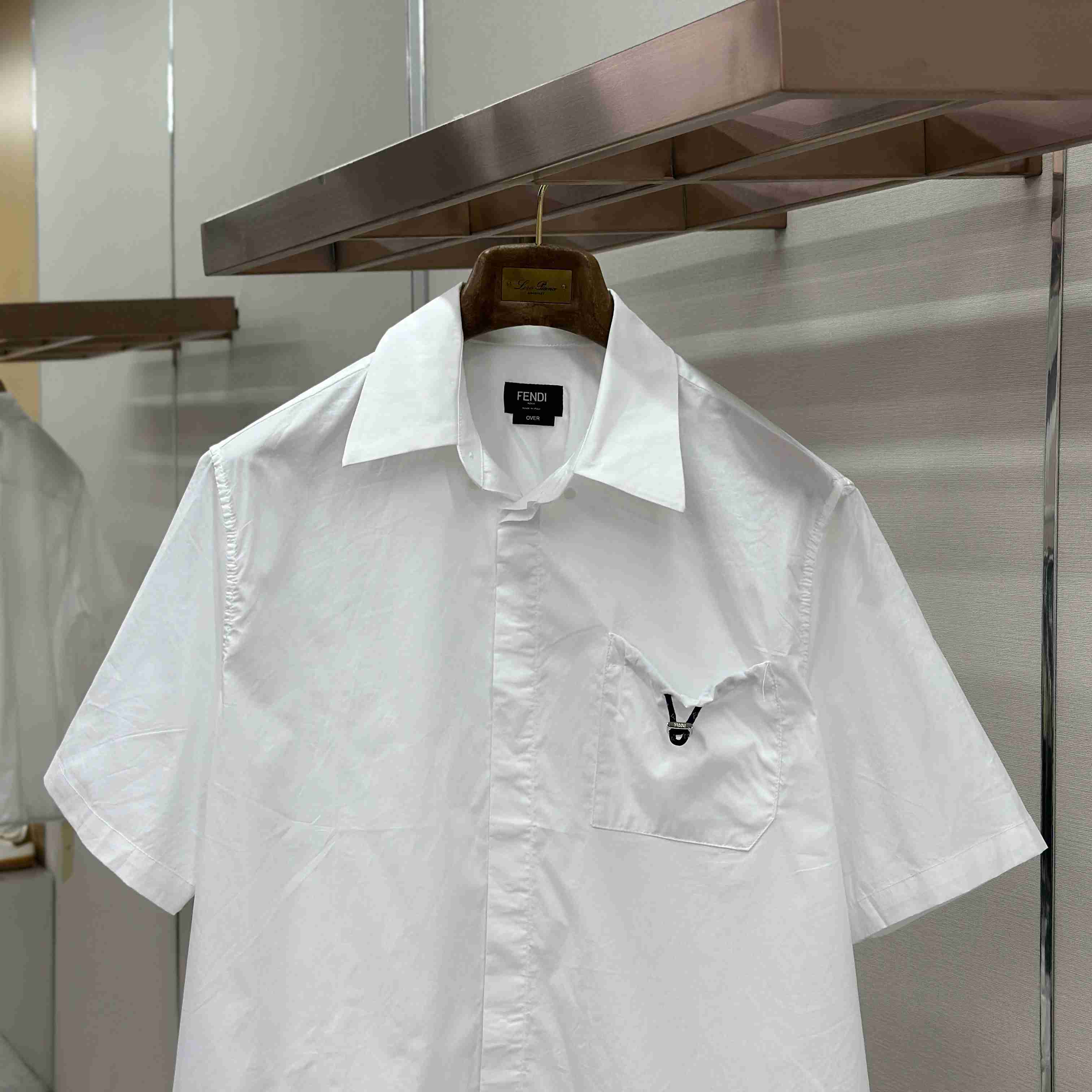 Fendi White Poplin Shirt - FashionPlug