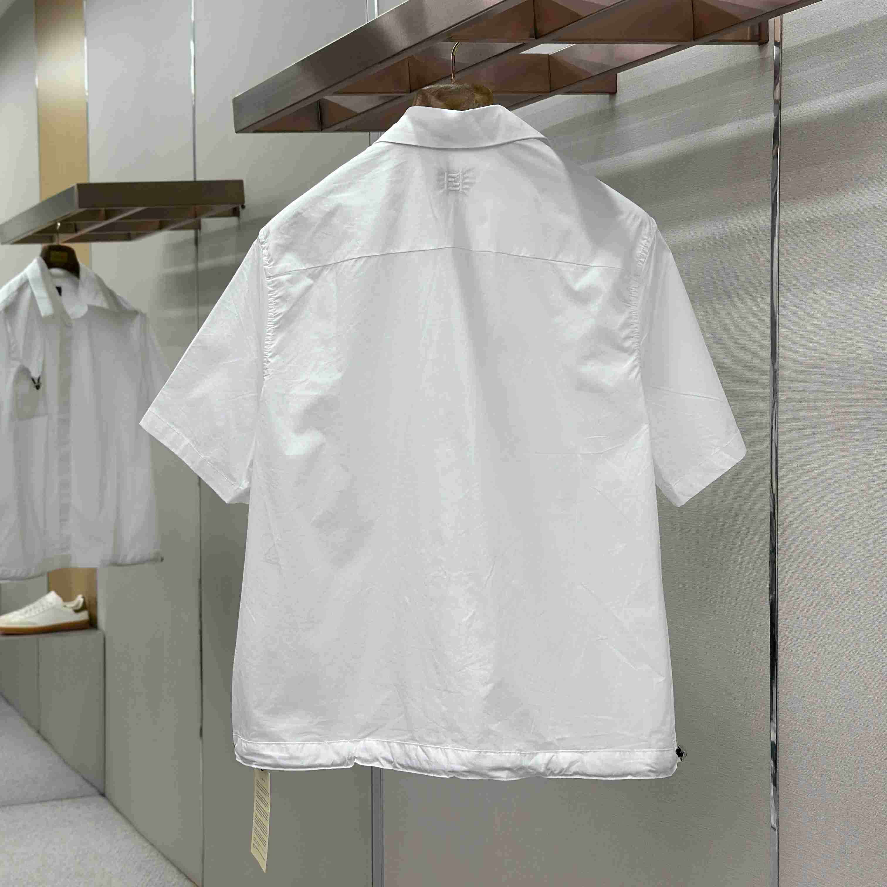 Fendi White Poplin Shirt - FashionPlug