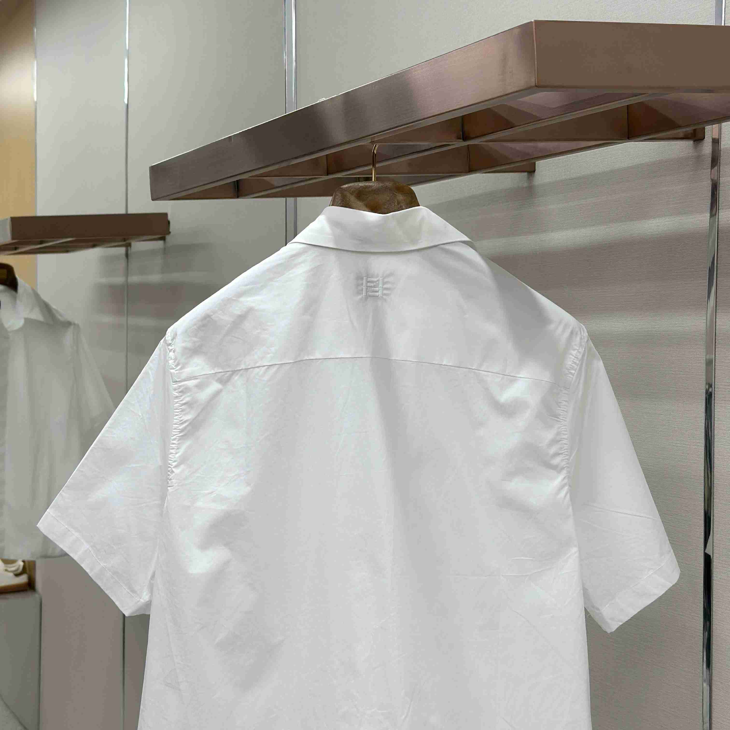 Fendi White Poplin Shirt - FashionPlug
