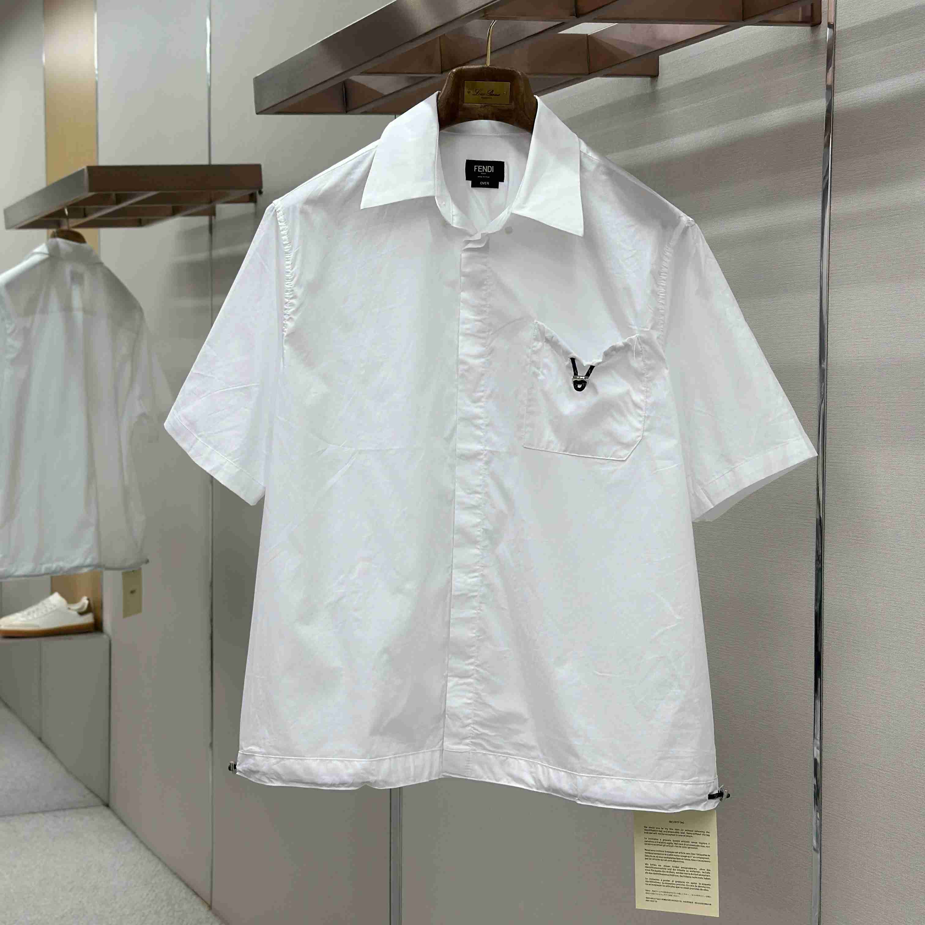 Fendi White Poplin Shirt - FashionPlug