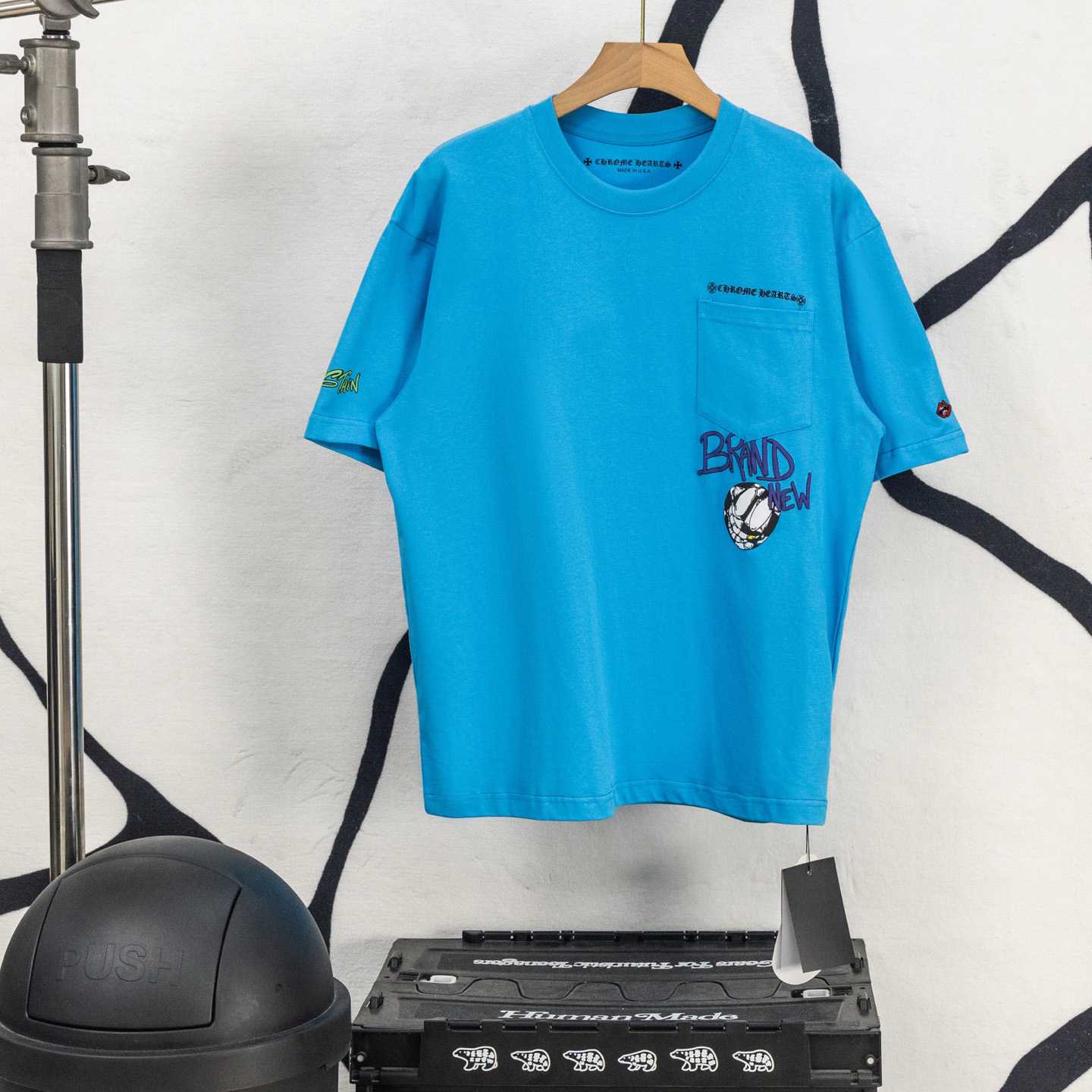 Chrome Hearts Matty Boy Brain New Tee 'Baby Blue' - FashionPlug